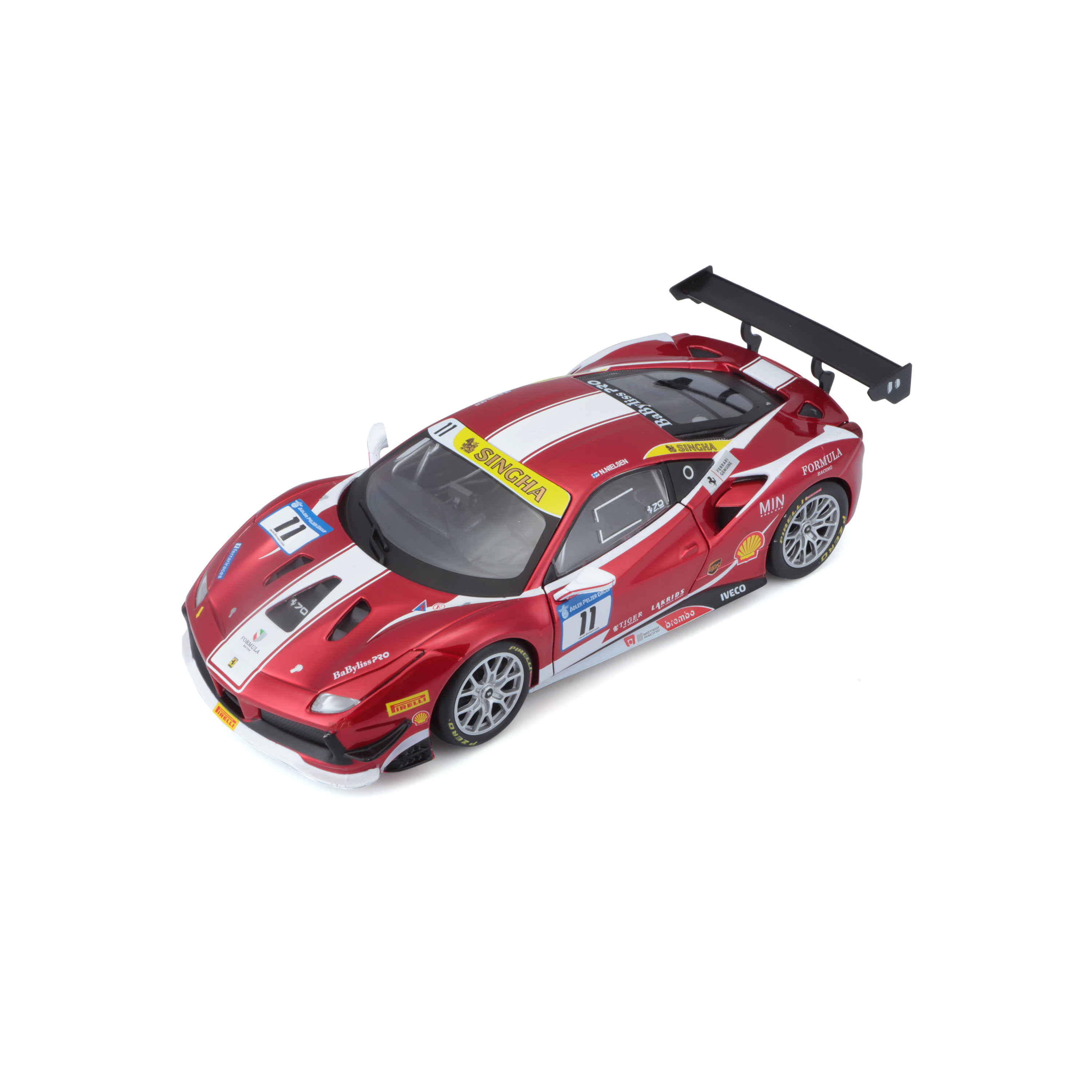 Ferrari Racing Model Kit 488 Challenge Red #11 With Stand 1:24