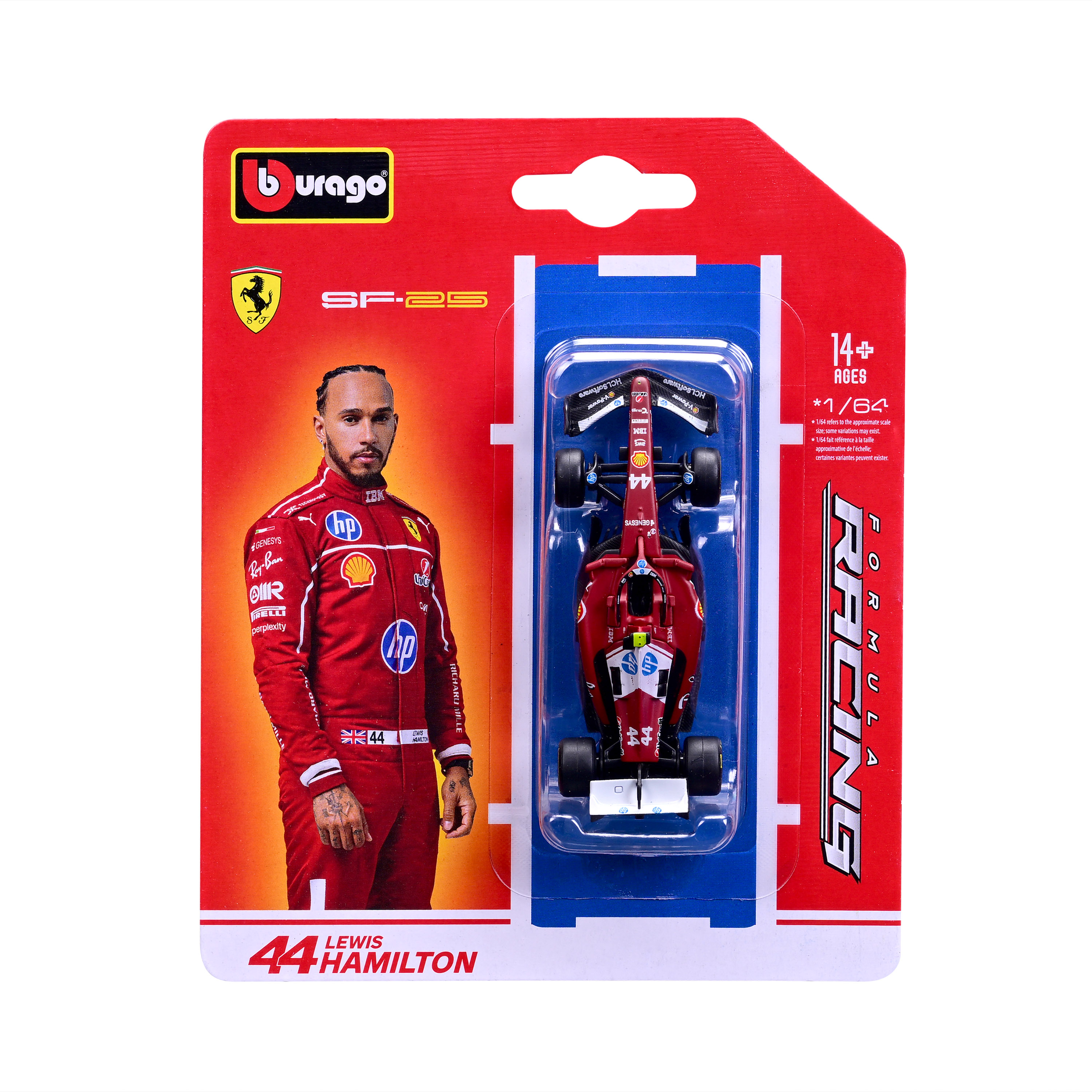 #44 ლუის ჰამილტონი – Scuderia Ferrari SF-25 (2025) – ფორმულა 1 მოდელი