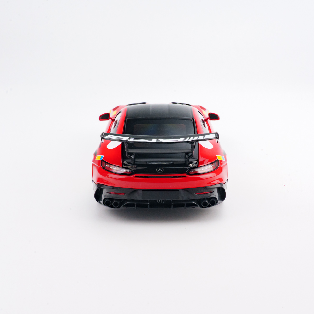მერსედეს-AMG GT Black Series წითელი, სარბოლო გაფორმებით ხედი 10