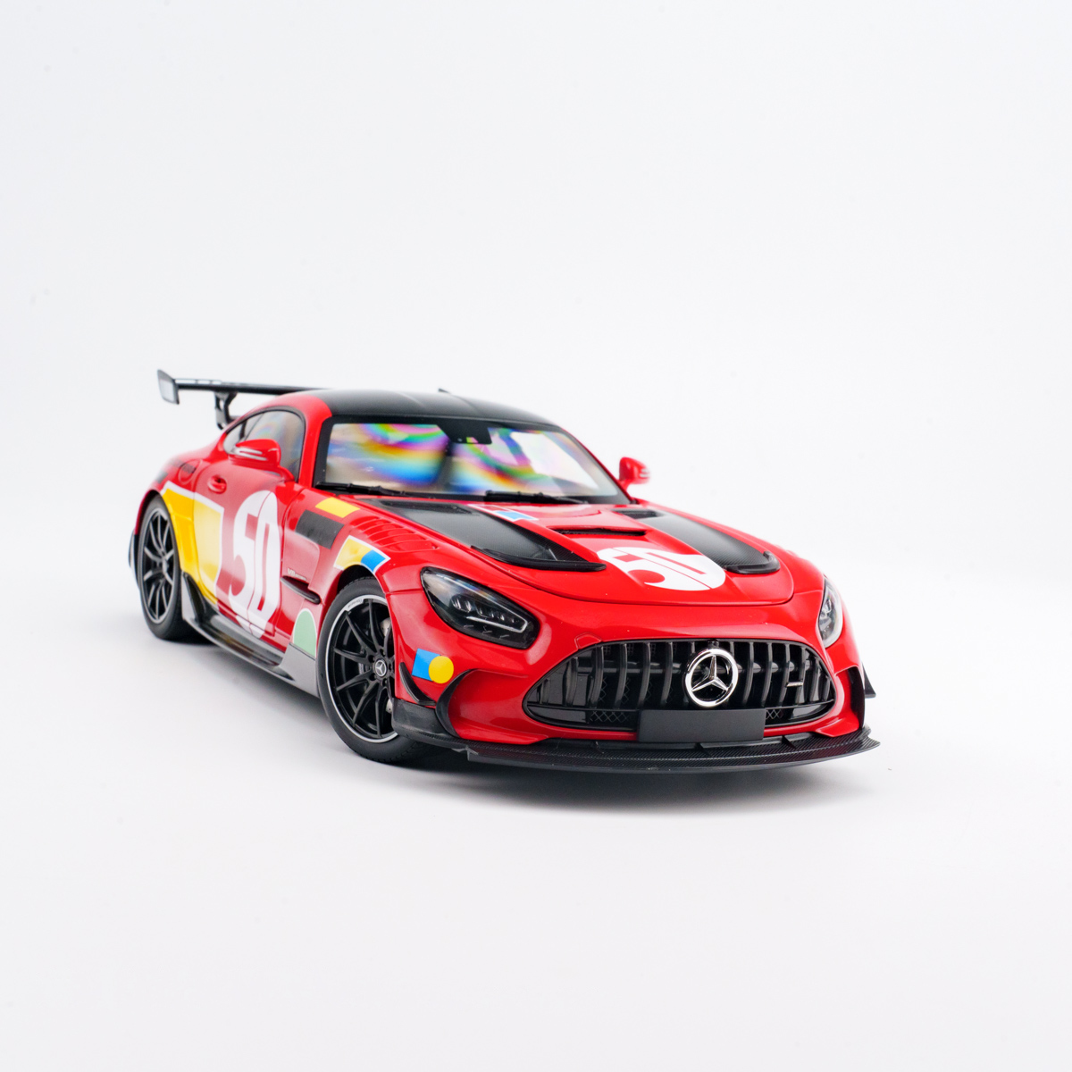 მერსედეს-AMG GT Black Series წითელი, სარბოლო გაფორმებით ხედი 8