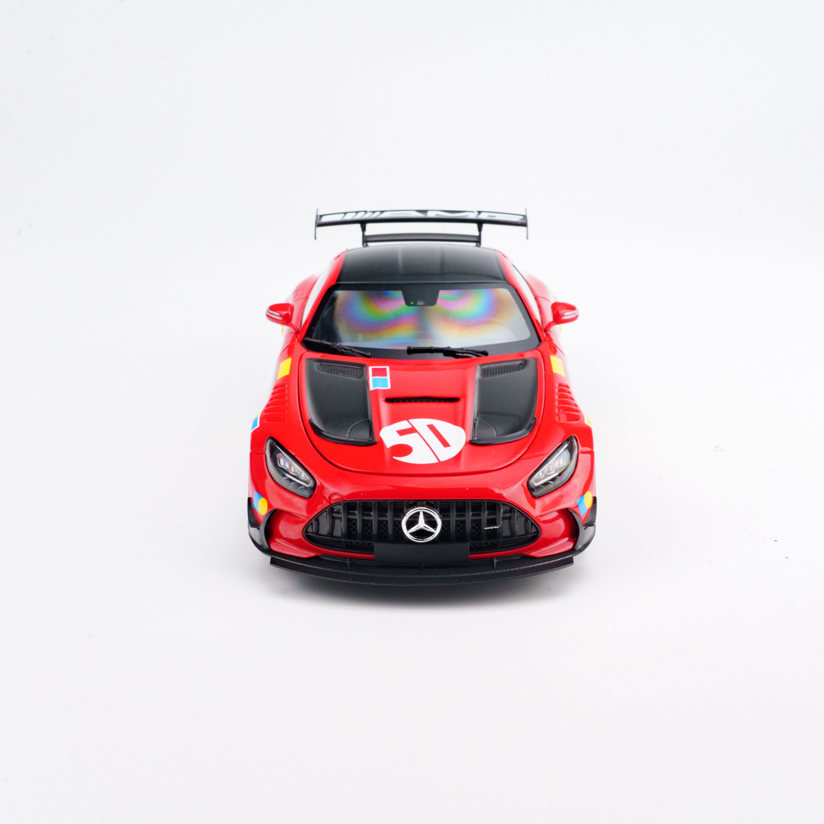 მერსედეს-AMG GT Black Series წითელი, სარბოლო გაფორმებით ხედი 9