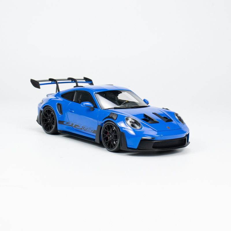 პორშე 911 (992) GT3 RS (2022) ლურჯი ხედი 10