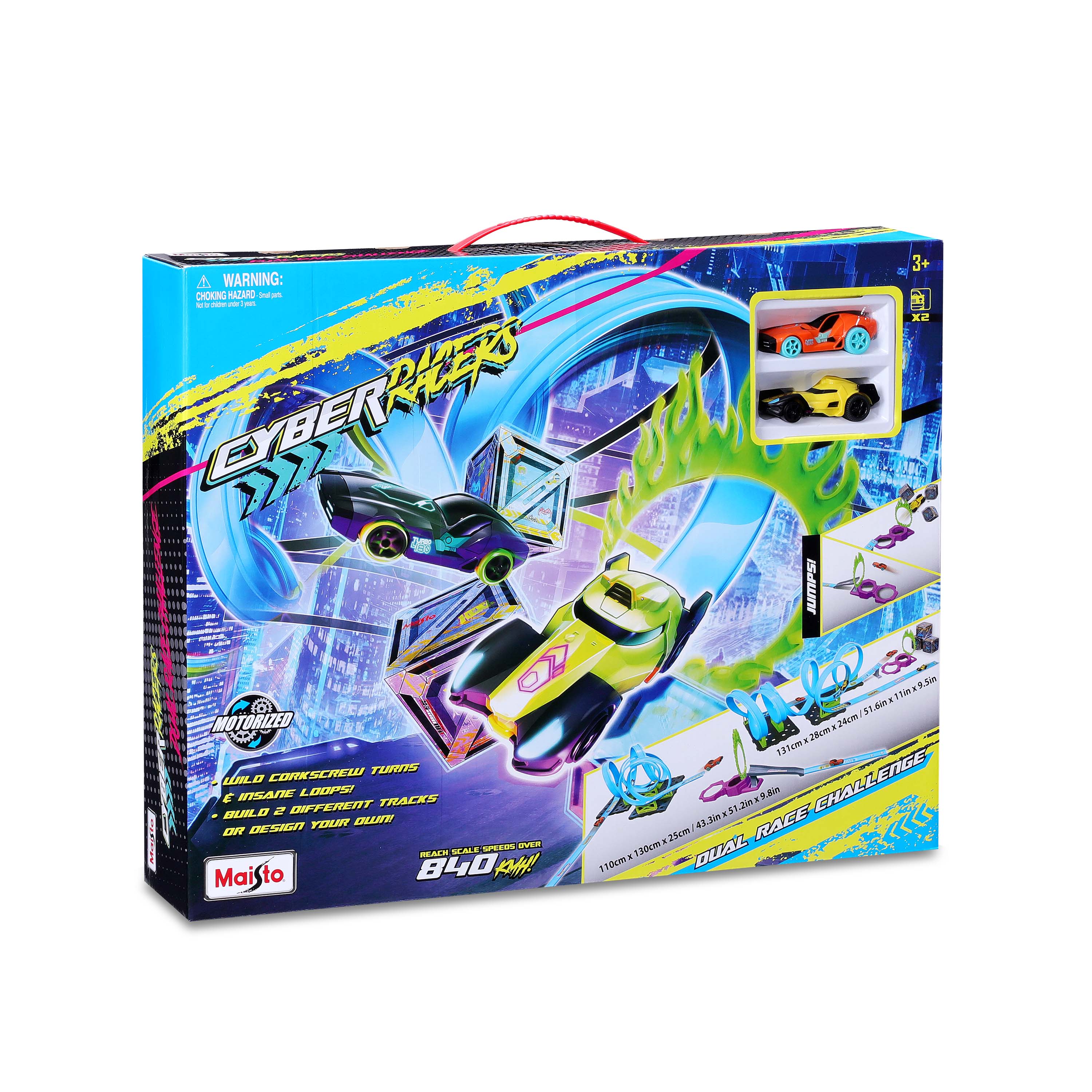 კიბერ რეისერ ორმაგი რბოლის ტრეკი– სათამაშო ხედი 3