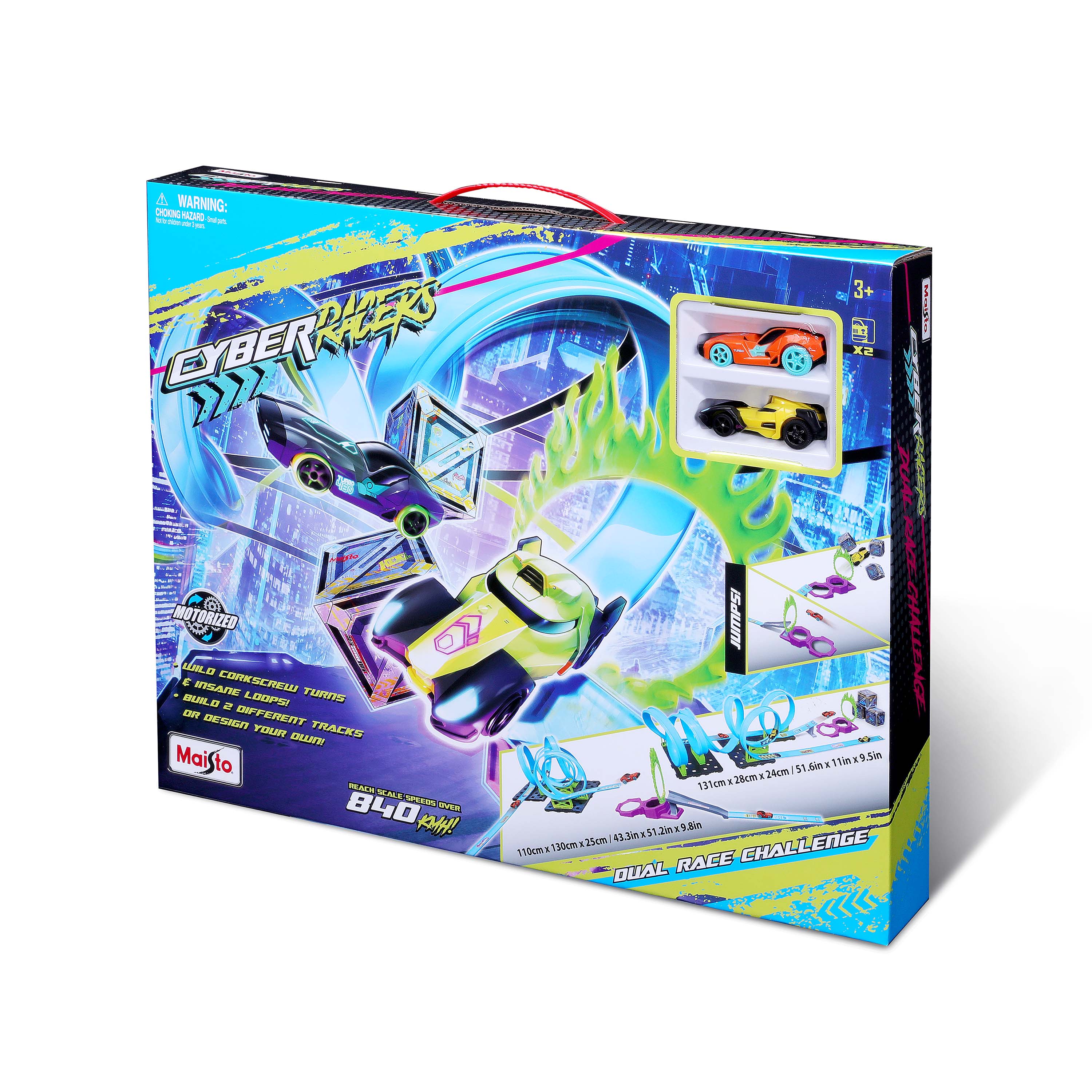 კიბერ რეისერ ორმაგი რბოლის ტრეკი– სათამაშო ხედი 4