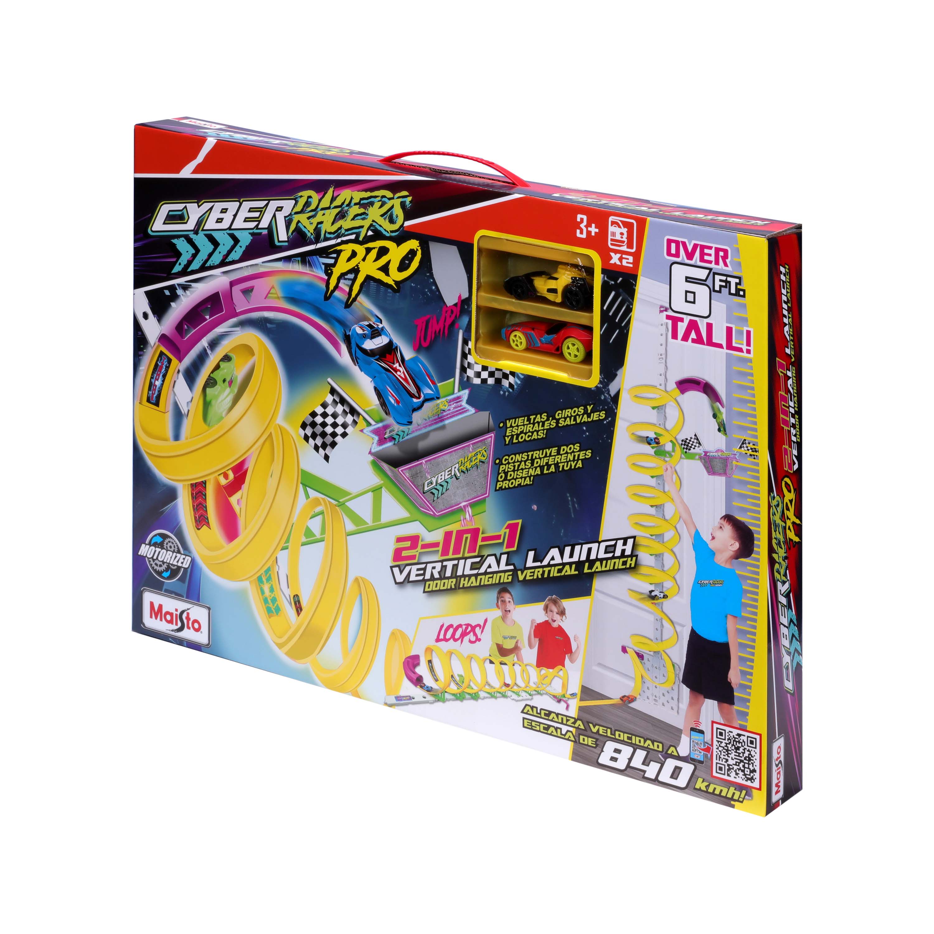 სათამაშო მანქანა Maisto კიბერ რეისერების რგოლის ტრეკ-სეტი – სათამაშო 1/64 - საკოლექციო მოდელი - satamasho manqana - ხედი 2