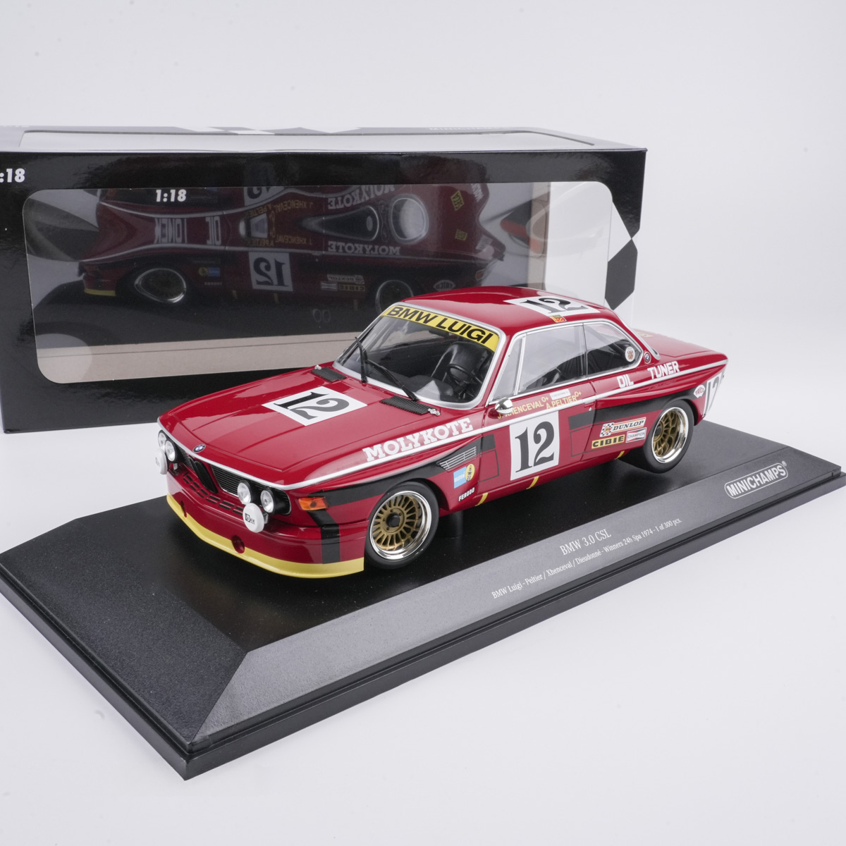 BMW 3.0 CSL BMW Luigi, სპა 24 საათის გამარჯვებული (1974) ხედი 1