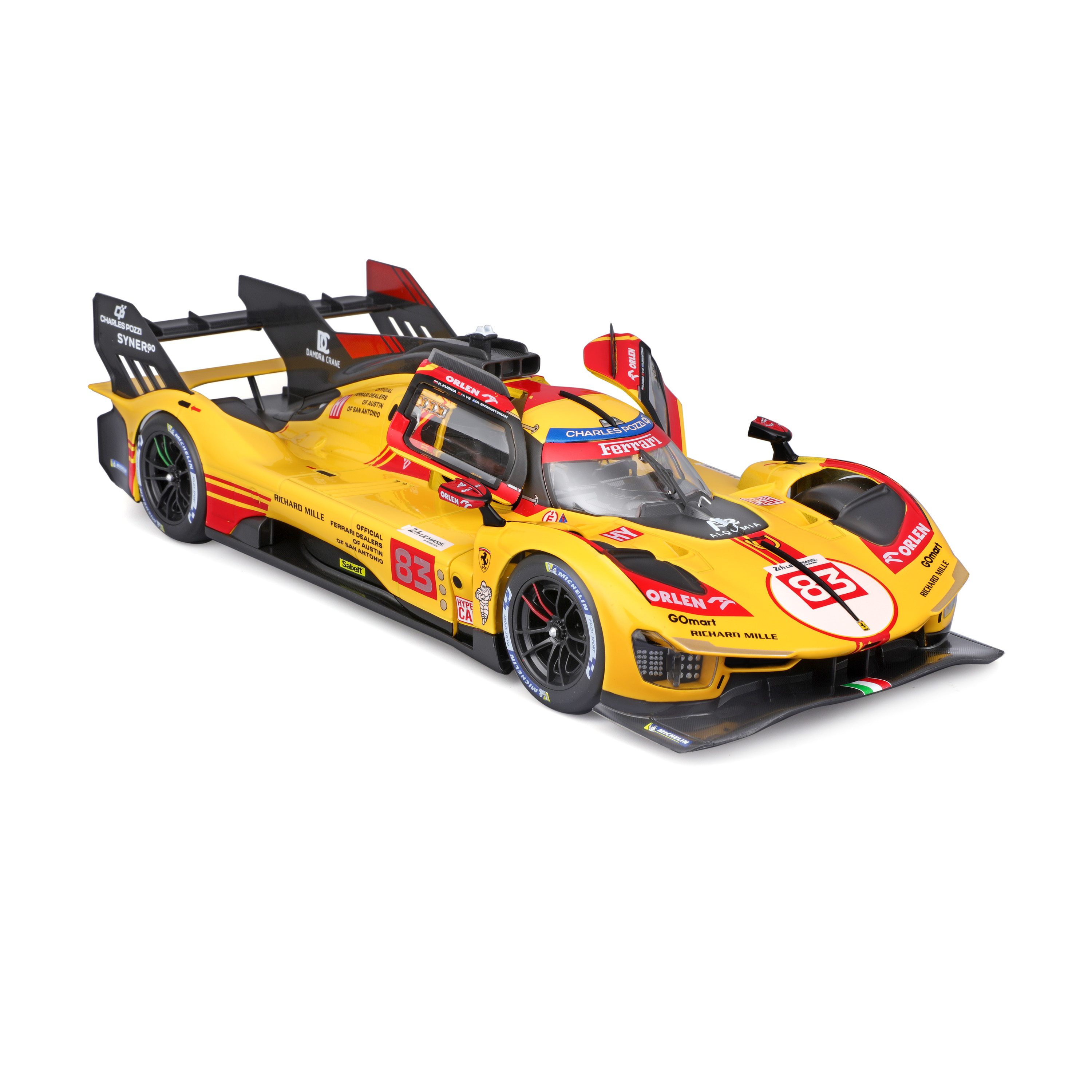 ფერარი 499P ლე მანის ჰიპერქარი 2024 AF Corse – ლიმიტირებული სერია ხედი 1