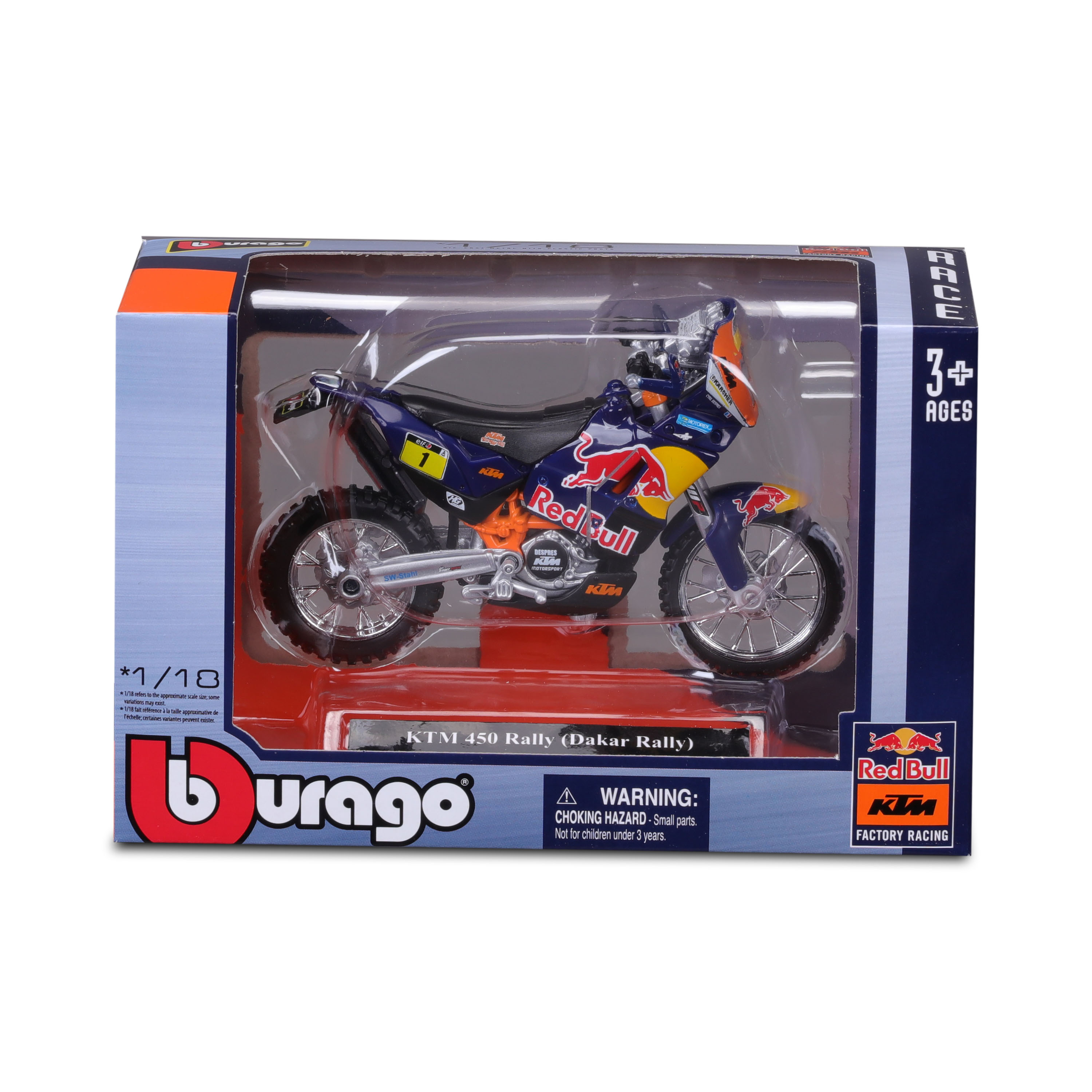 1:18 WRB KTM CYCLE - KTM 450 Rally (Dakar Rally) ხედი 2