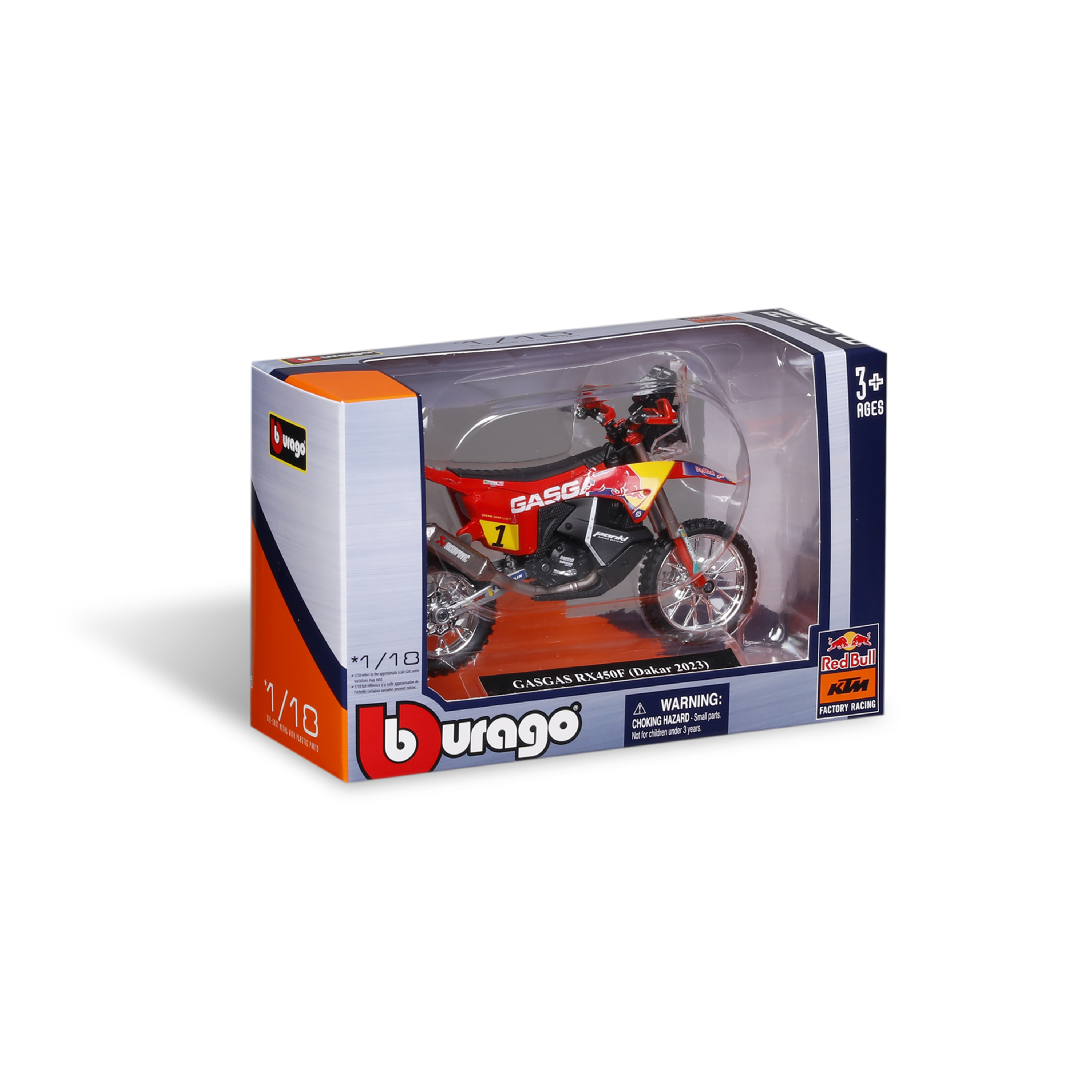 1:18 WRB KTM CYCLE - GASGAS RX450F (Dakar 2023) ხედი 4
