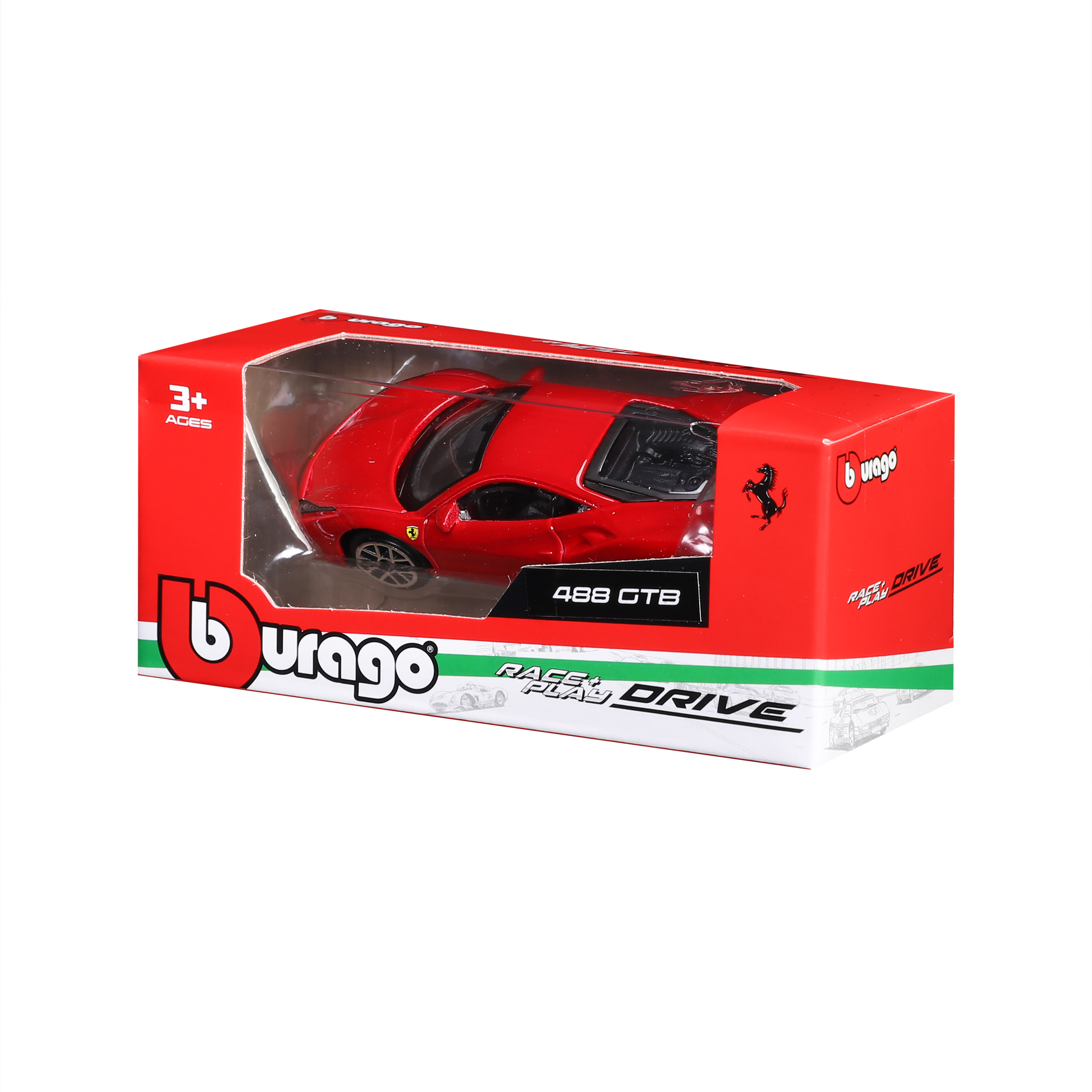 Ferrari 488 Gtb Red 1:64 view 4