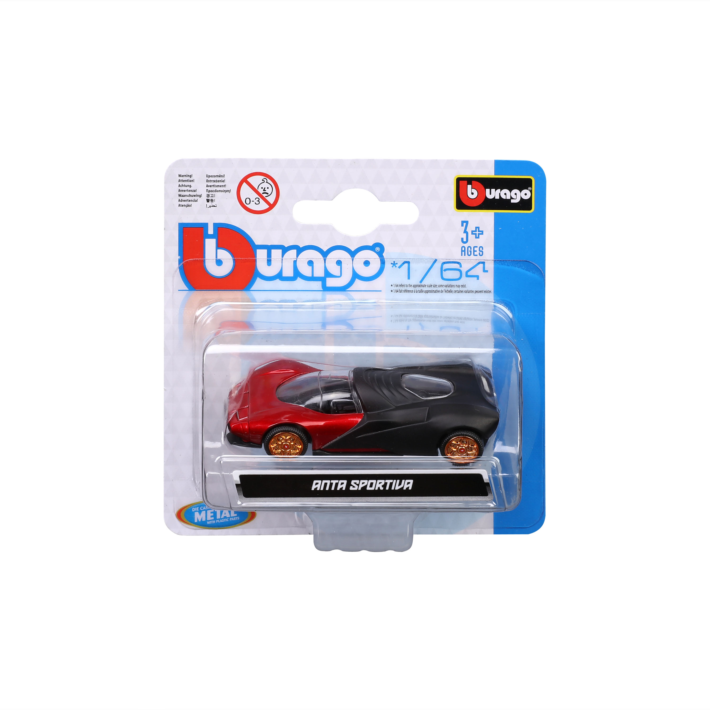 Anta Sportiva Red Flat Black 1:64 view 2