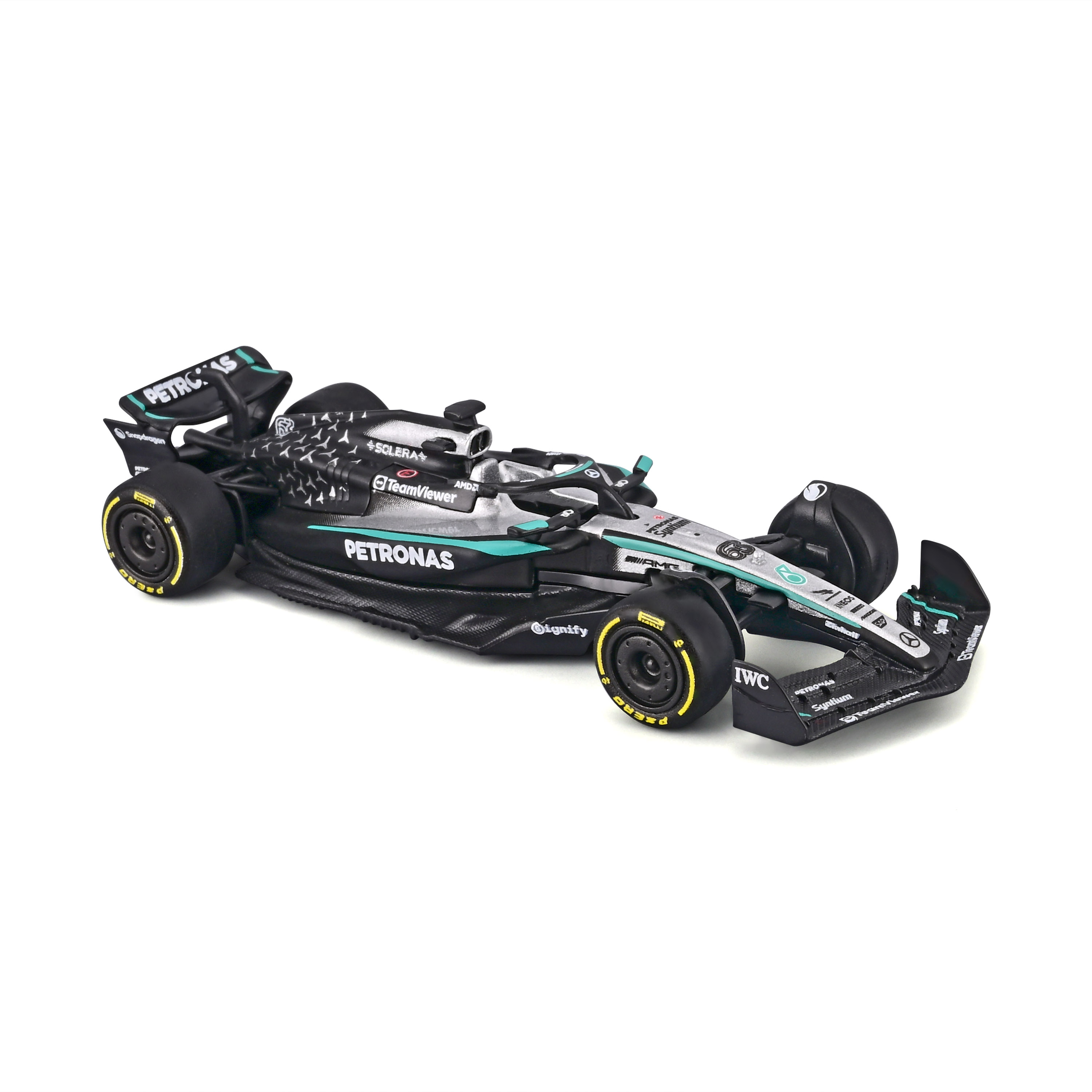 #63 ჯორჯ რასელი – Mercedes-AMG Petronas F1 W16 Team (2025) – ფორმულა 1 მოდელი ხედი 4