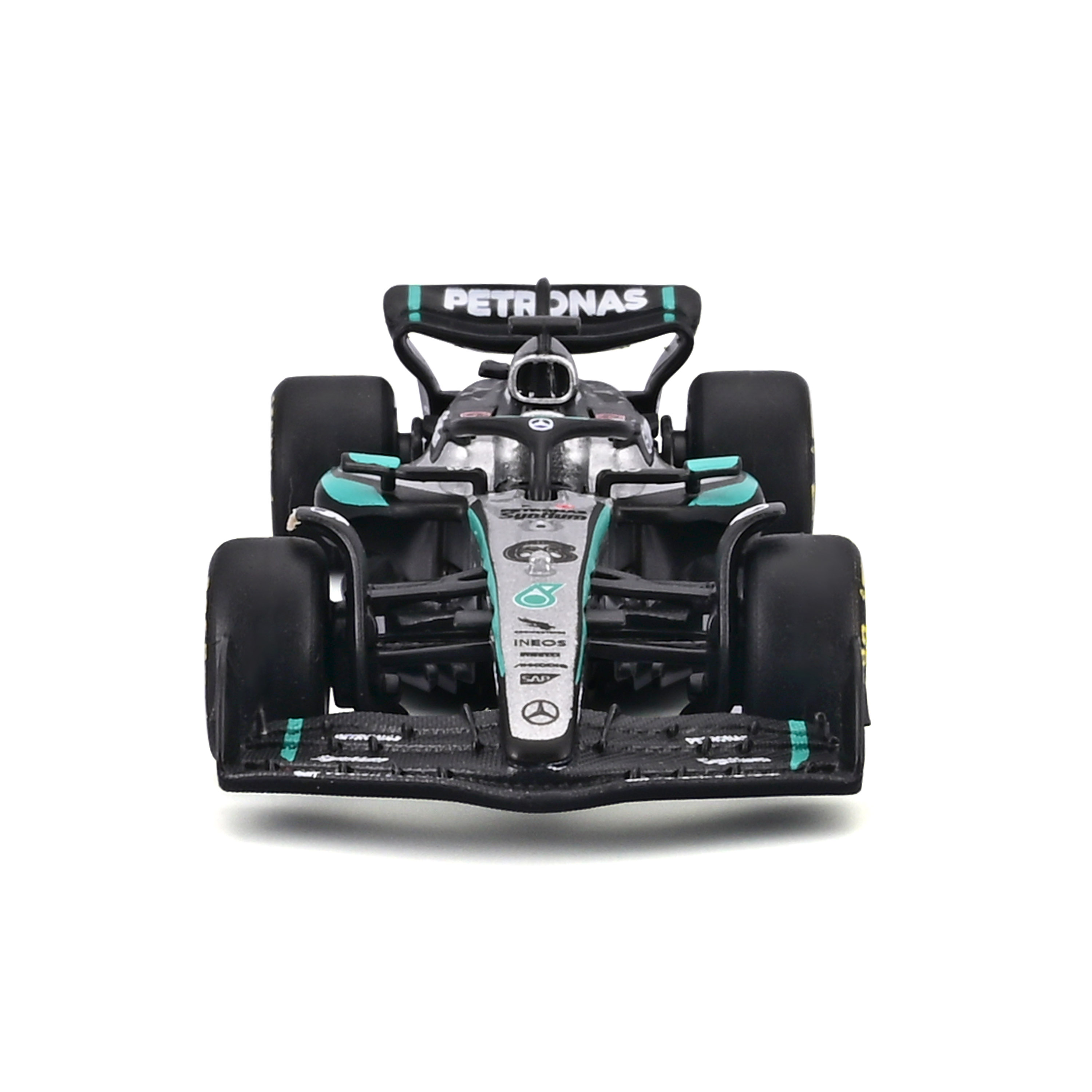 #63 ჯორჯ რასელი – Mercedes-AMG Petronas F1 W16 Team (2025) – ფორმულა 1 მოდელი ხედი 6