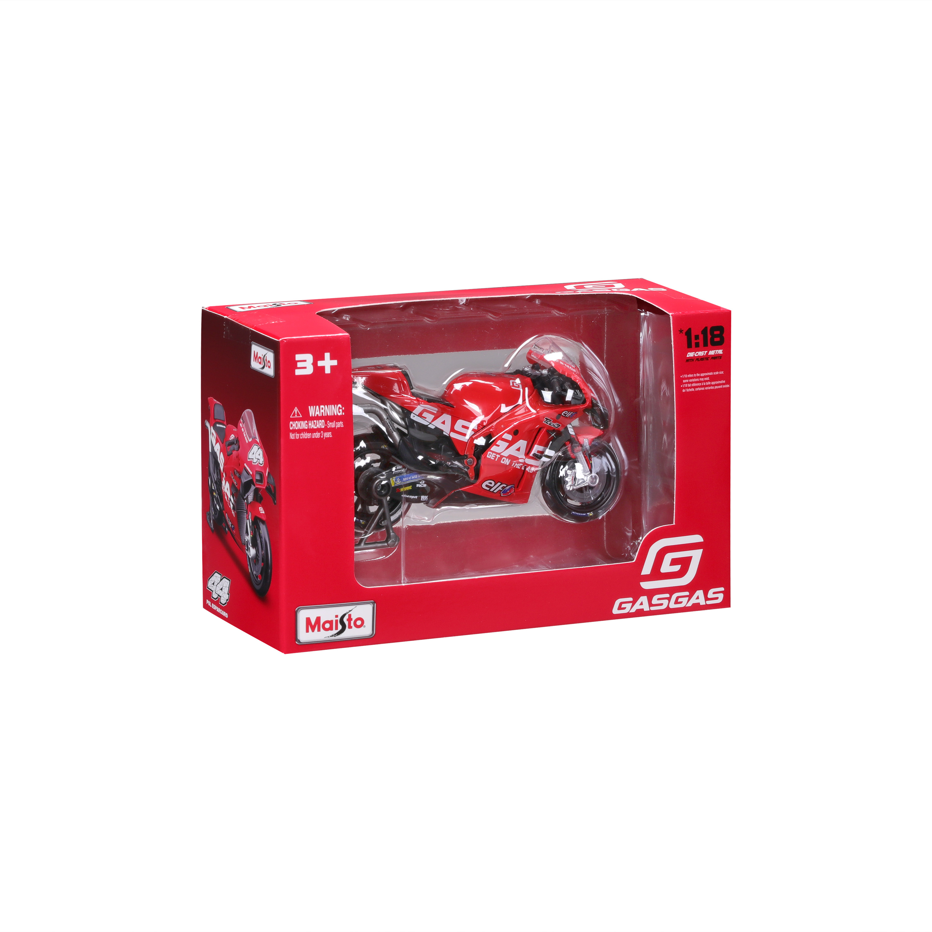 1:18 GP Racing - GASGAS Factory Racing Tech3 2023#37 Augusto Fernandez, #44 Pol Espargaro ხედი 4