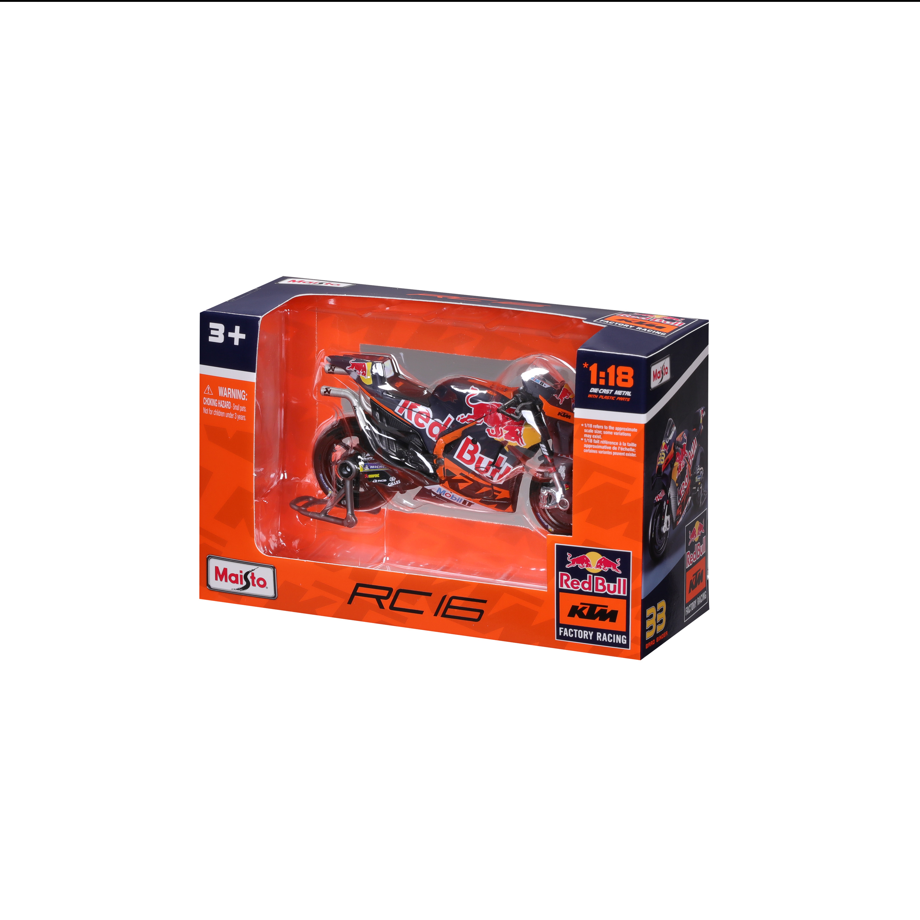 1:18 GP Racing - Red Bull KTM Factory Racing 2023  #33 Brad Binder, #43 Jack Miller ხედი 3