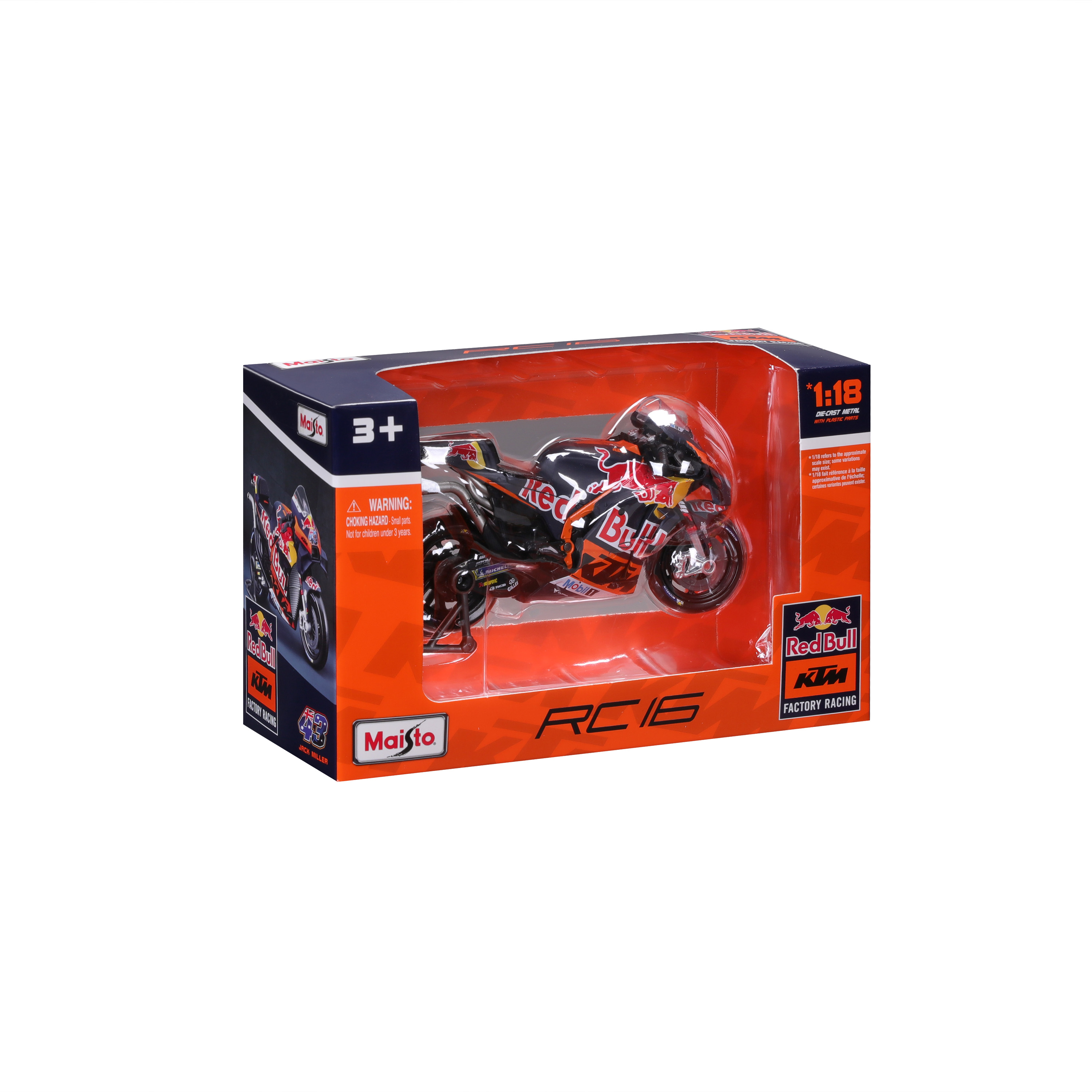 1:18 GP Racing - Red Bull KTM Factory Racing 2023  #33 Brad Binder, #43 Jack Miller ხედი 4