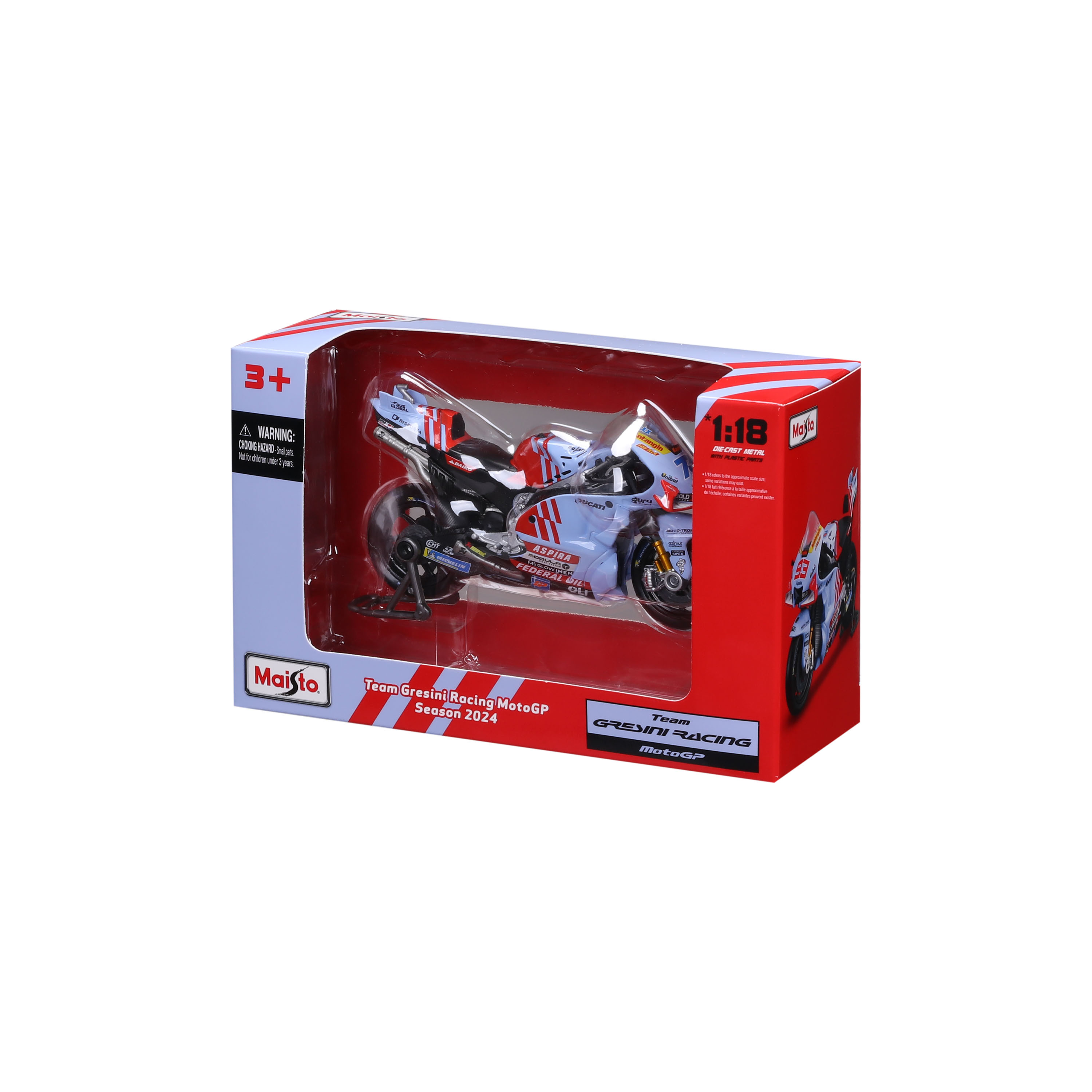 1:18 GP Racing - Gresini Racing 2024   #73 Alex Marquez, #93 Marc Marquez ხედი 3