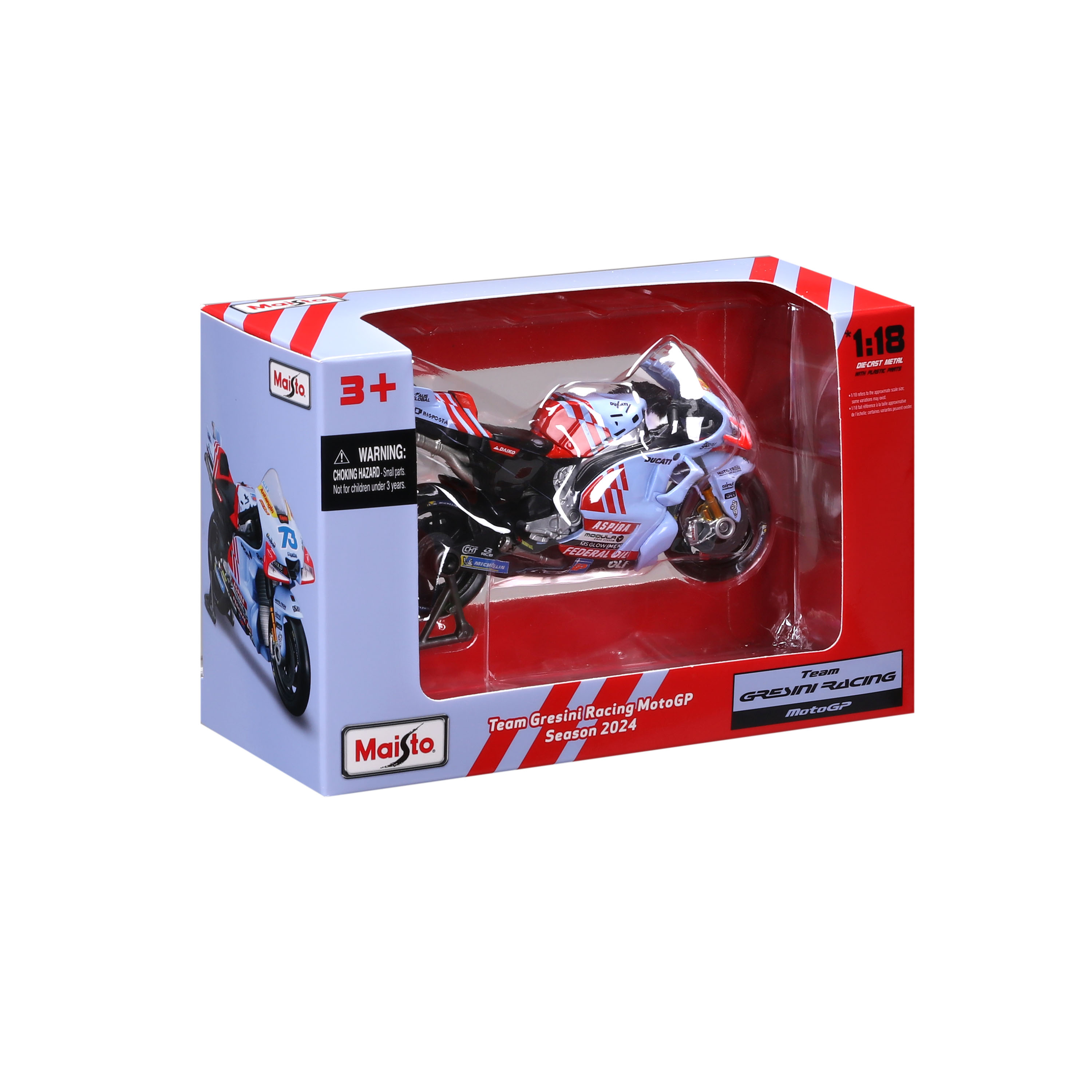 1:18 GP Racing - Gresini Racing 2024   #73 Alex Marquez, #93 Marc Marquez ხედი 4