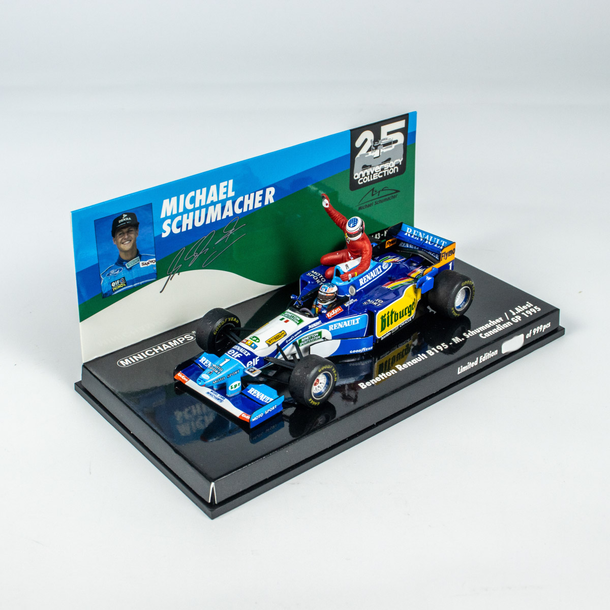 Benetton Renault B195 მიხაელ შუმახერი, კანადის გრან-პრი (1995), ჟან ალეზით ხედი 1