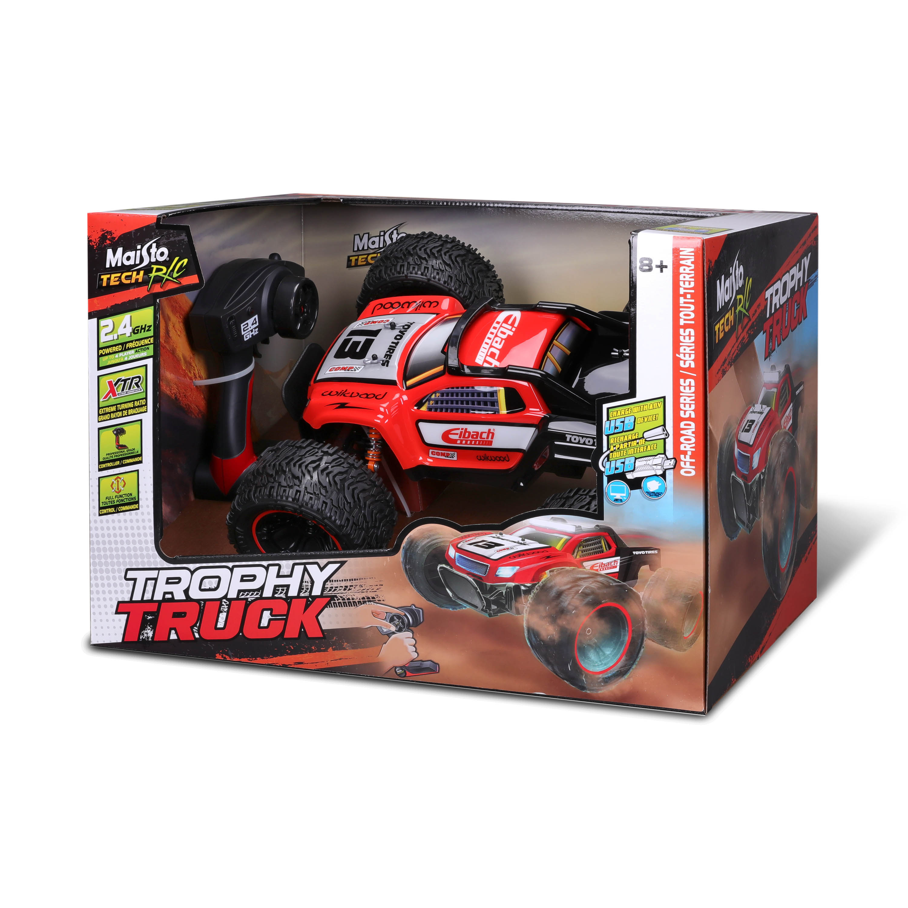 Off-Road Desert Racer – დისტანციურად მართვადი სათამაშო 1/14 ხედი 4