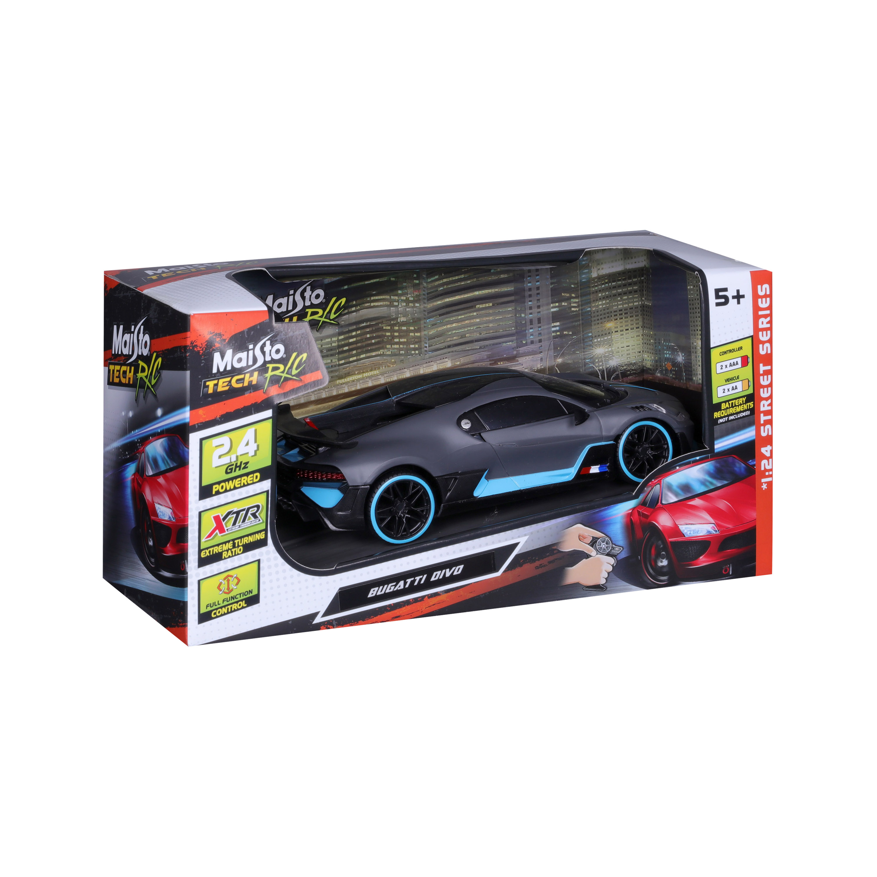 RC Bugatti Divo Matte Black , Non , New Ic 2023 1:24 view 4