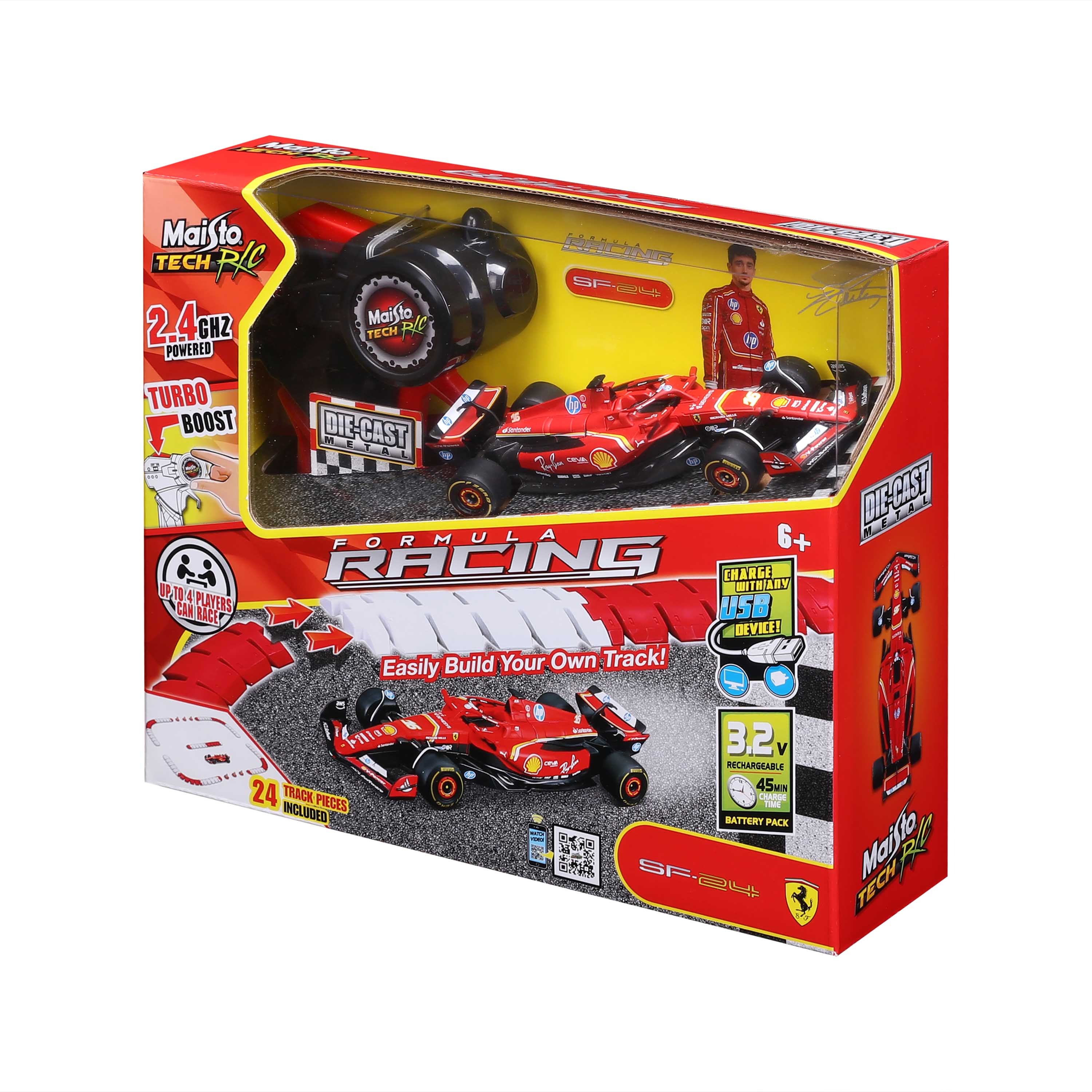 ფერარი SF-24 ფორმულა 1– დისტანციურად მართვადი სათამაშო ხედი 4