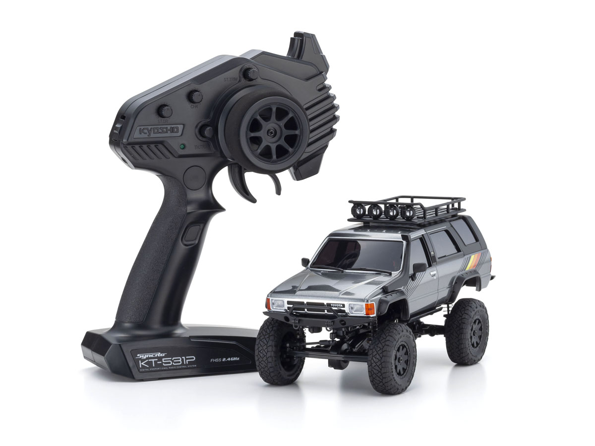Mini-Z 4X4 MX-01 ტოიოტა 4-Runner მუქი ნაცრისფერი ხედი 1
