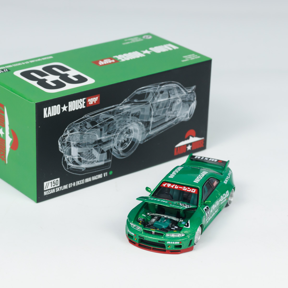 Minichamps 1:64 Nissan Skyline GT-R (R33) Imai Racing V1 view 1