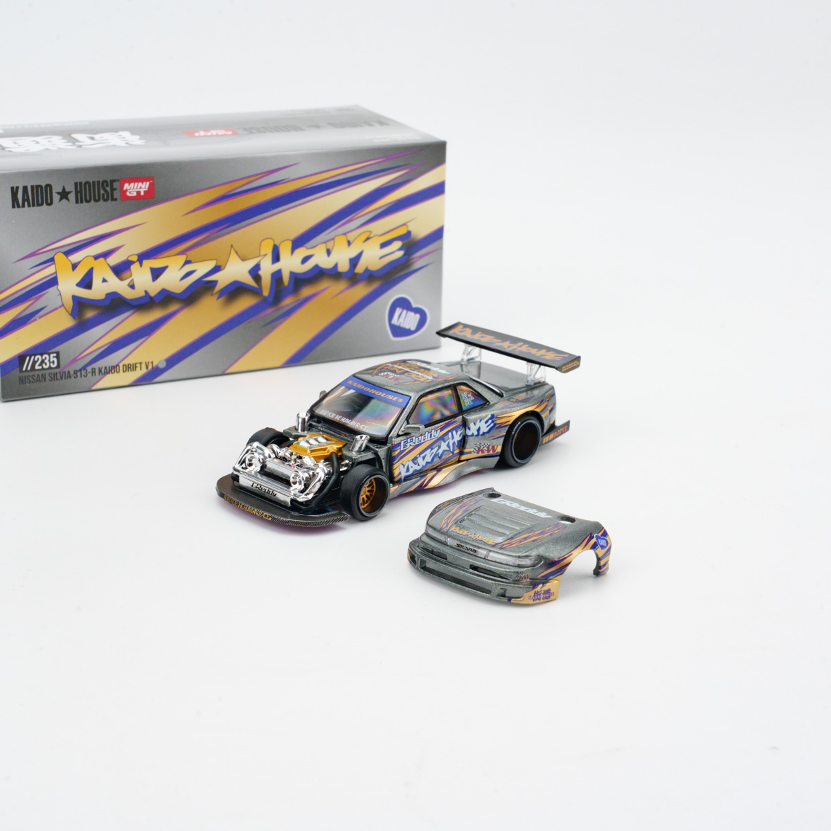 Minichamps 1:64 Nissan Silvia S13-R Kaido Drift V1 view 1