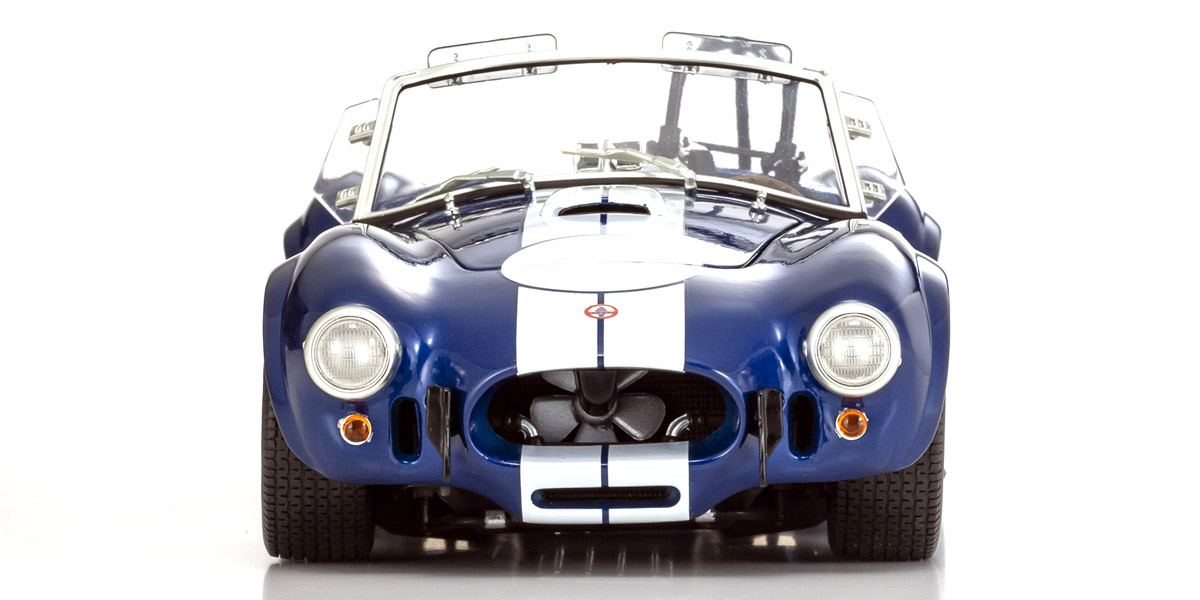 Shelby Cobra 427 S/C Spider 1962 - ლურჯი/თეთრი ხედი 4