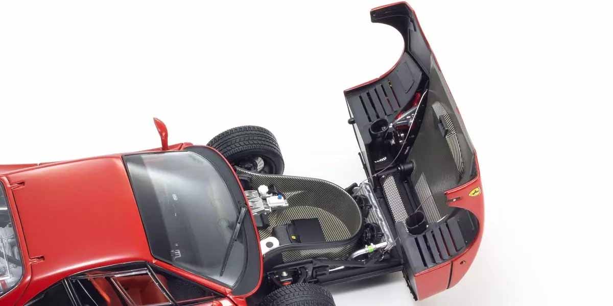 Ferrari F40 Light Weight - წითელი, 1987 ხედი 6