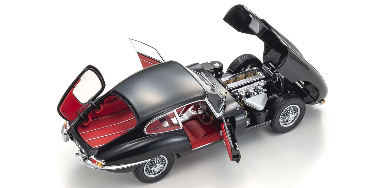 Jaguar E-Type 3.8L Coupe MK1 1961 - შავი ხედი 3