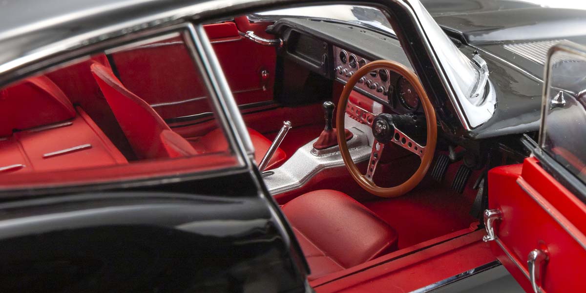 Jaguar E-Type 3.8L Coupe MK1 1961 - შავი ხედი 4