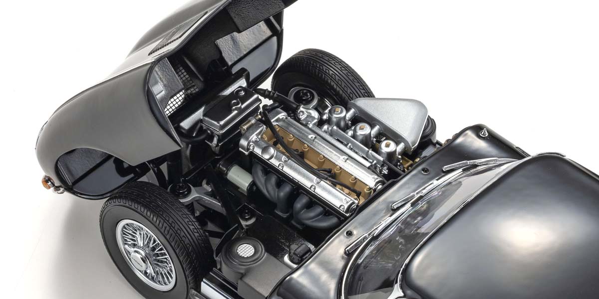 Jaguar E-Type 3.8L Coupe MK1 1961 - შავი ხედი 5
