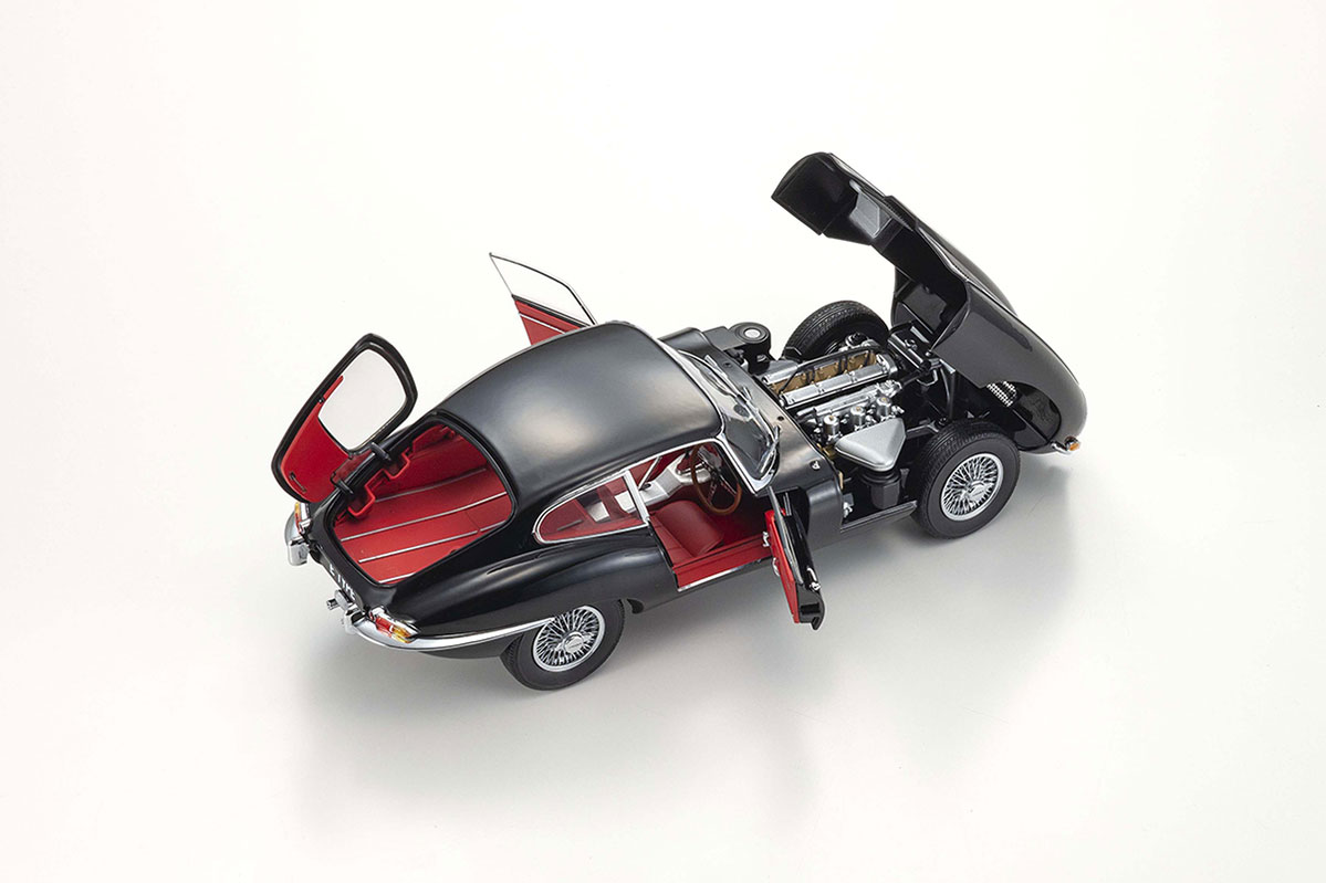 Jaguar E-Type 3.8L Coupe MK1 1961 - შავი ხედი 6