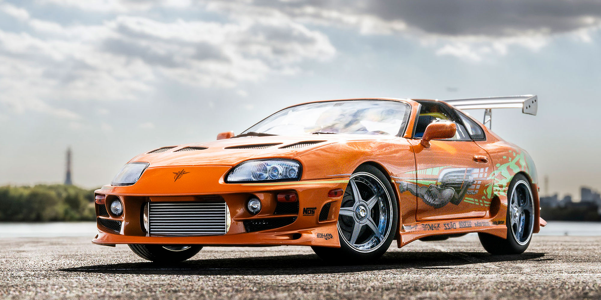 ტოიოტა Supra Turbo Fast & Furious ნარინჯისფერი მარგალიტისებრი ხედი 1