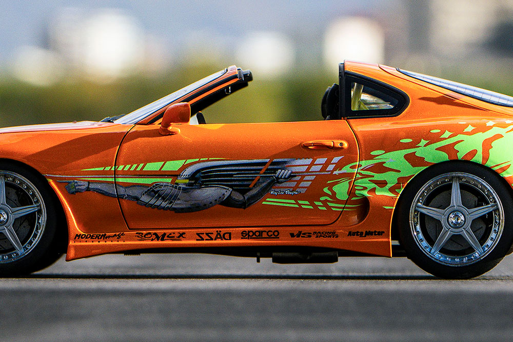 ტოიოტა Supra Turbo Fast & Furious ნარინჯისფერი მარგალიტისებრი ხედი 12
