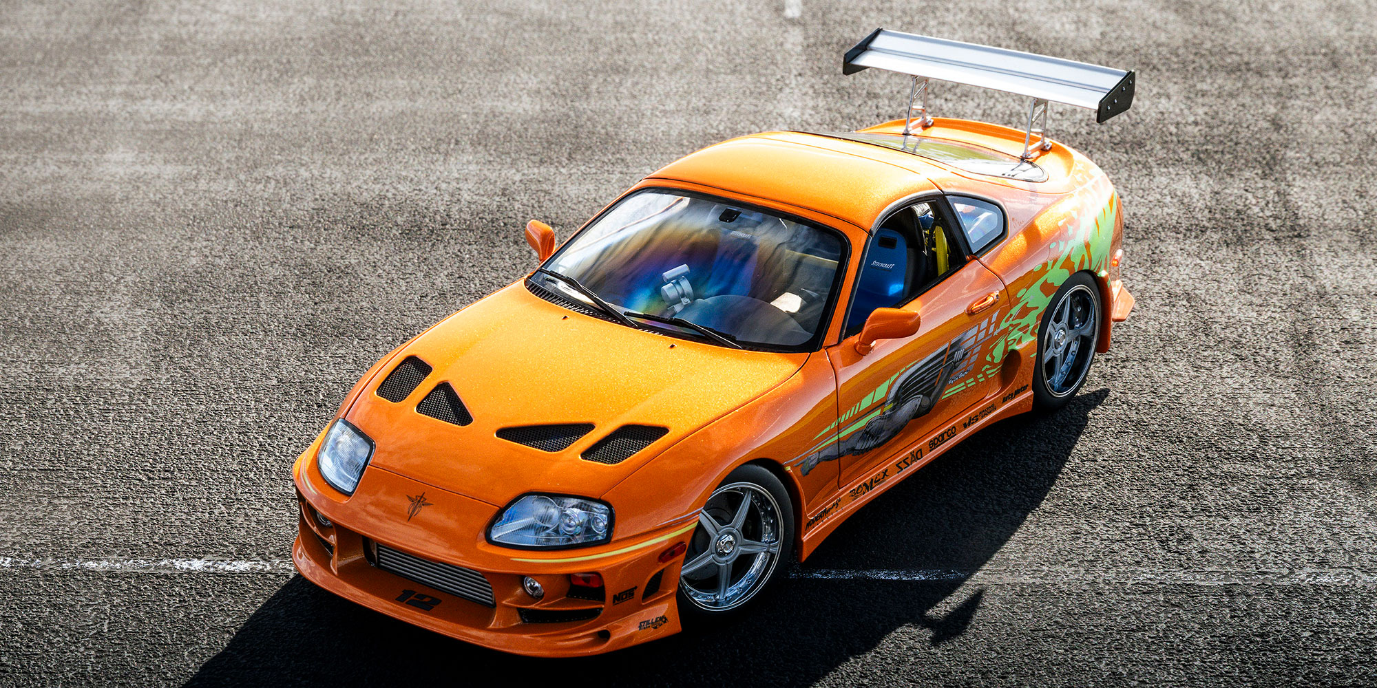ტოიოტა Supra Turbo Fast & Furious ნარინჯისფერი მარგალიტისებრი ხედი 4