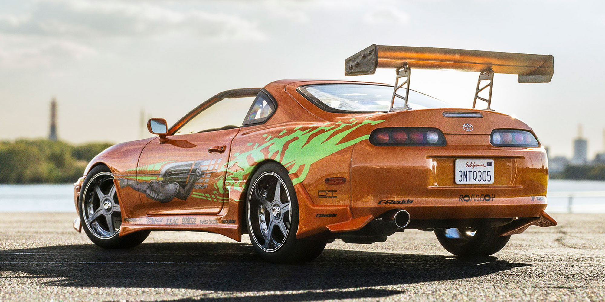 ტოიოტა Supra Turbo Fast & Furious ნარინჯისფერი მარგალიტისებრი ხედი 5