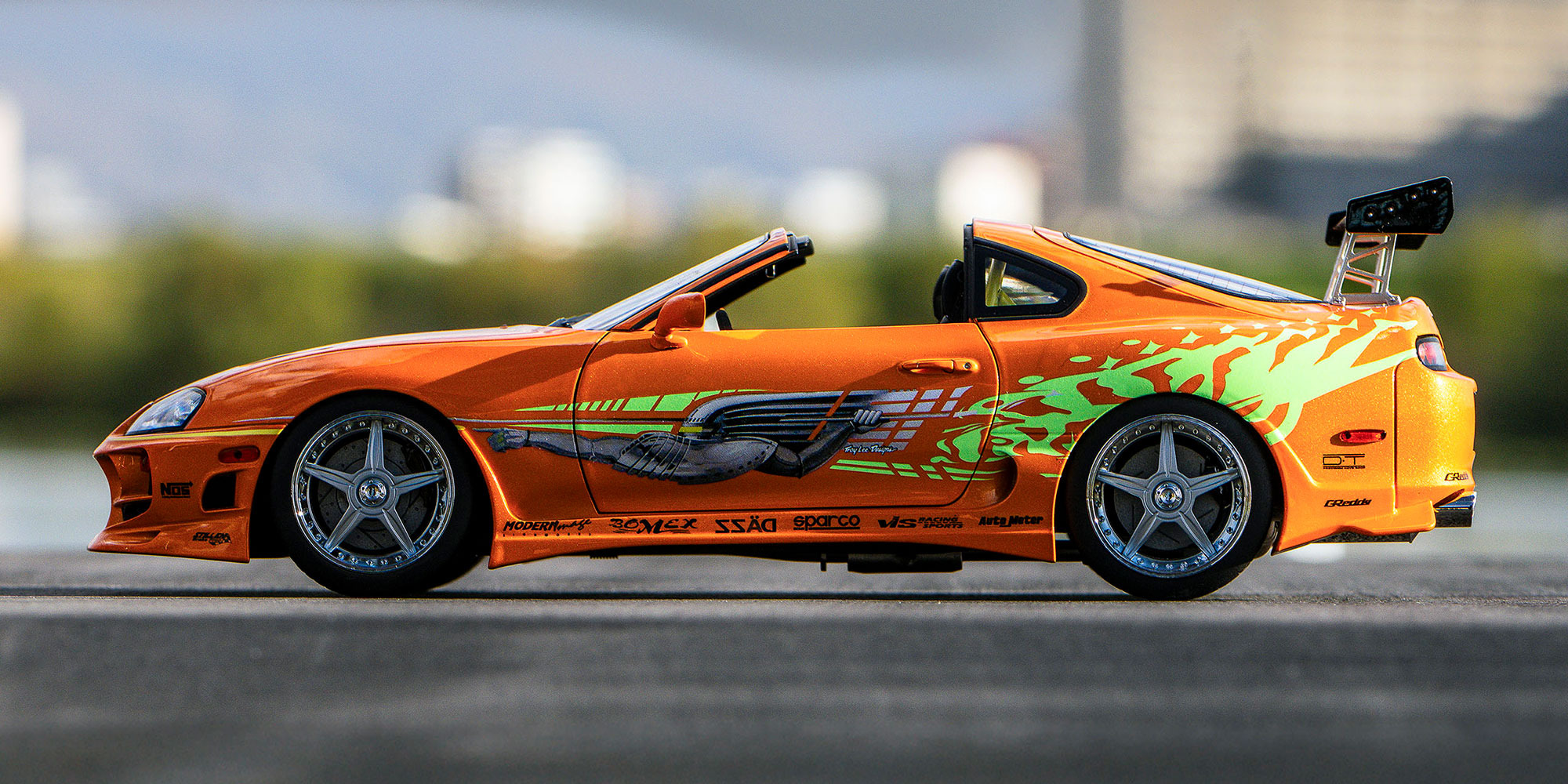 ტოიოტა Supra Turbo Fast & Furious ნარინჯისფერი მარგალიტისებრი ხედი 6
