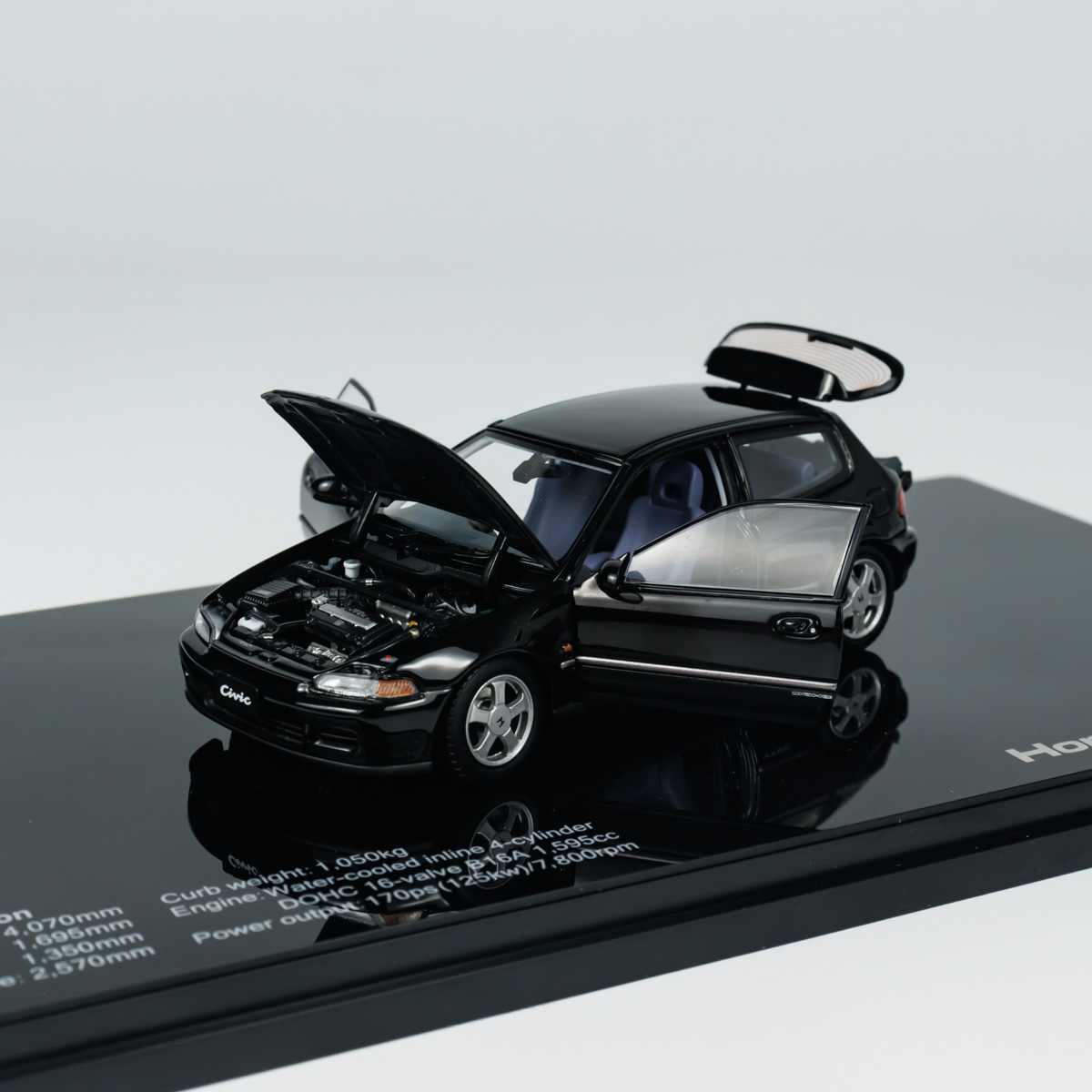 ჰონდა Civic SiR II (EG6) შავი ხედი 6