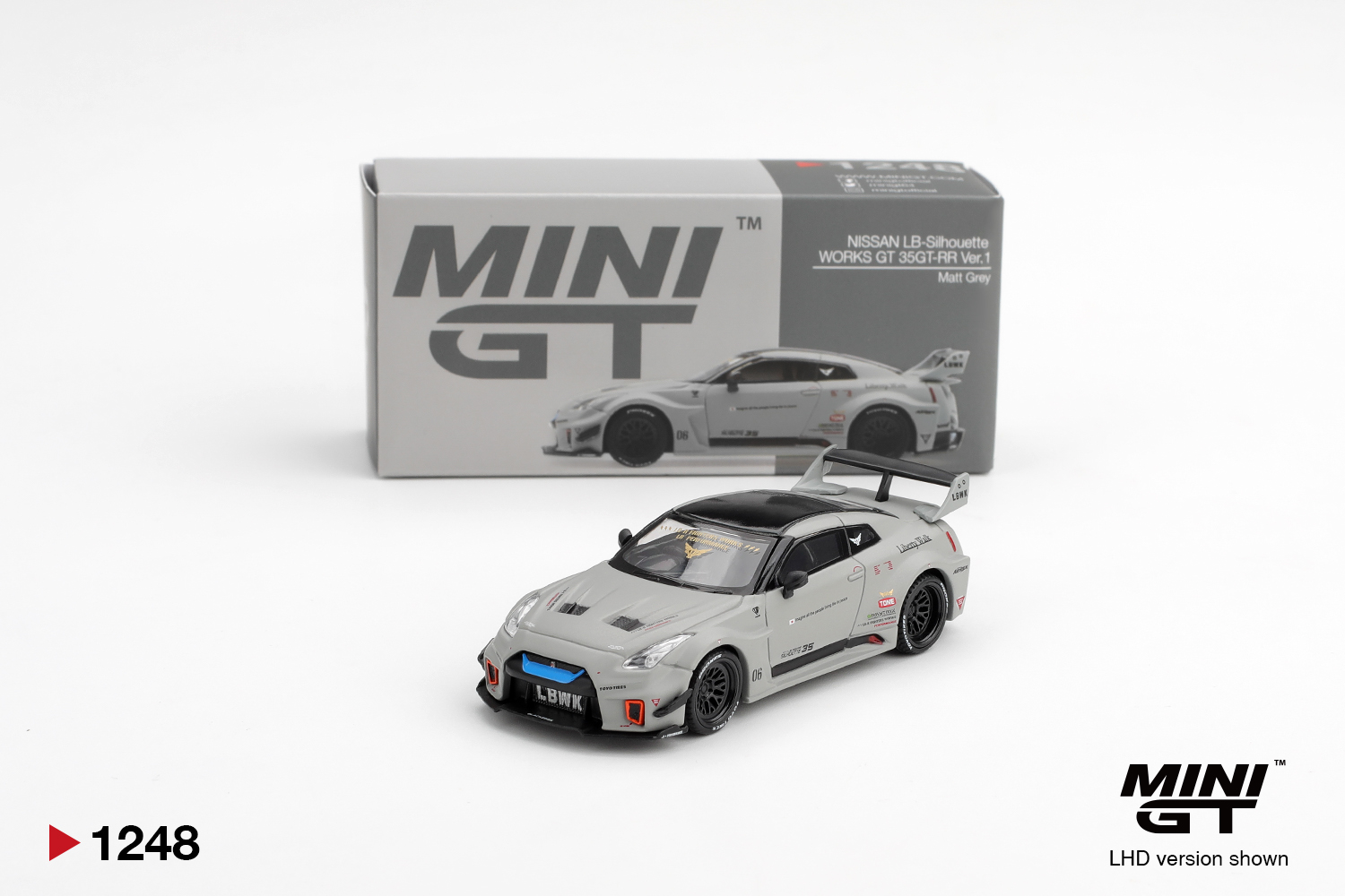 ნისანი LB-Silhouette Works GT 35GT-RR Ver.1 მქრქალი ნაცრისფერი ხედი 1