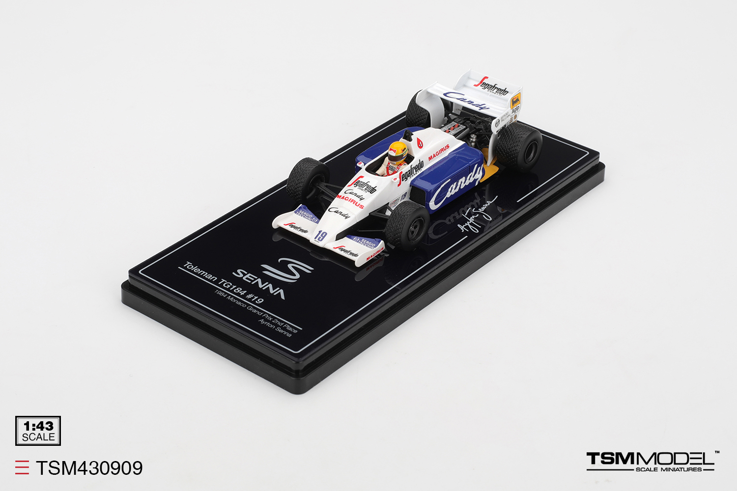 Minichamps 1:43 Toleman TG184 #19 view 1