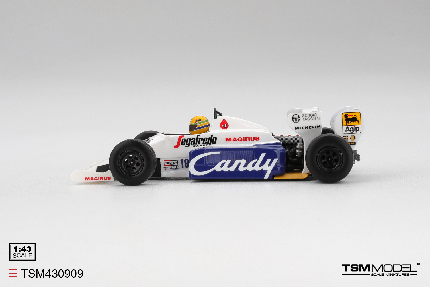 Minichamps 1:43 Toleman TG184 #19 view 4