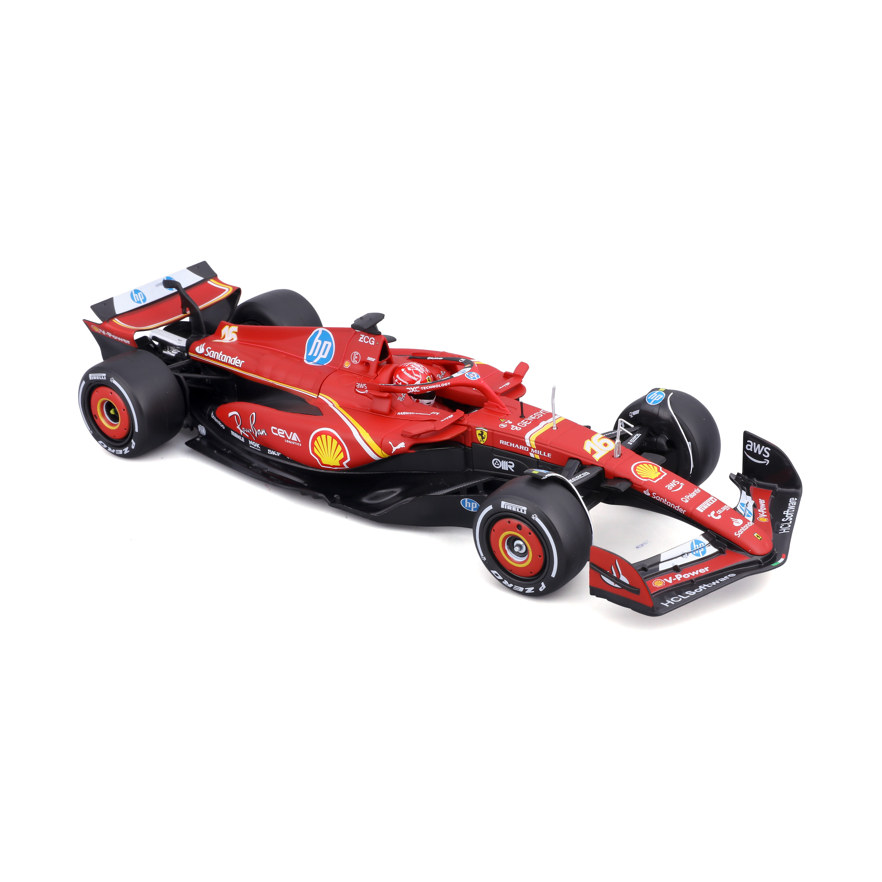 1:24 Ferrari F1 (with helmet) - SF-24 (2024) view 7