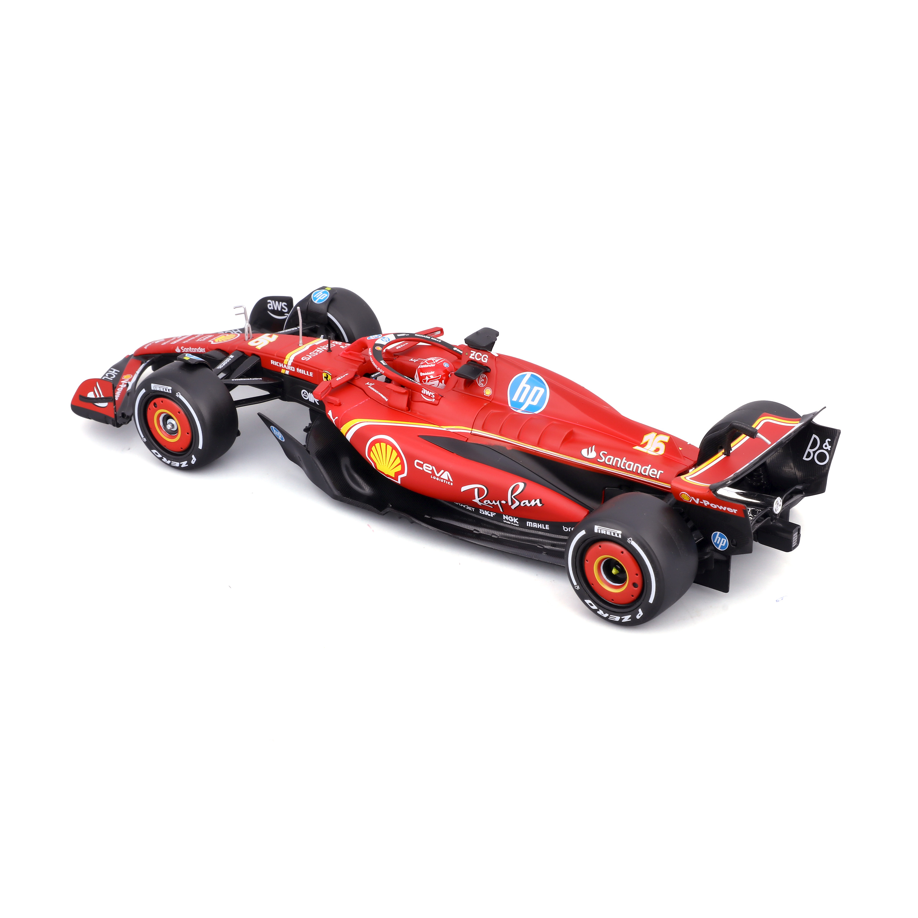 1:24 Ferrari F1 (with helmet) - SF-24 (2024) view 8