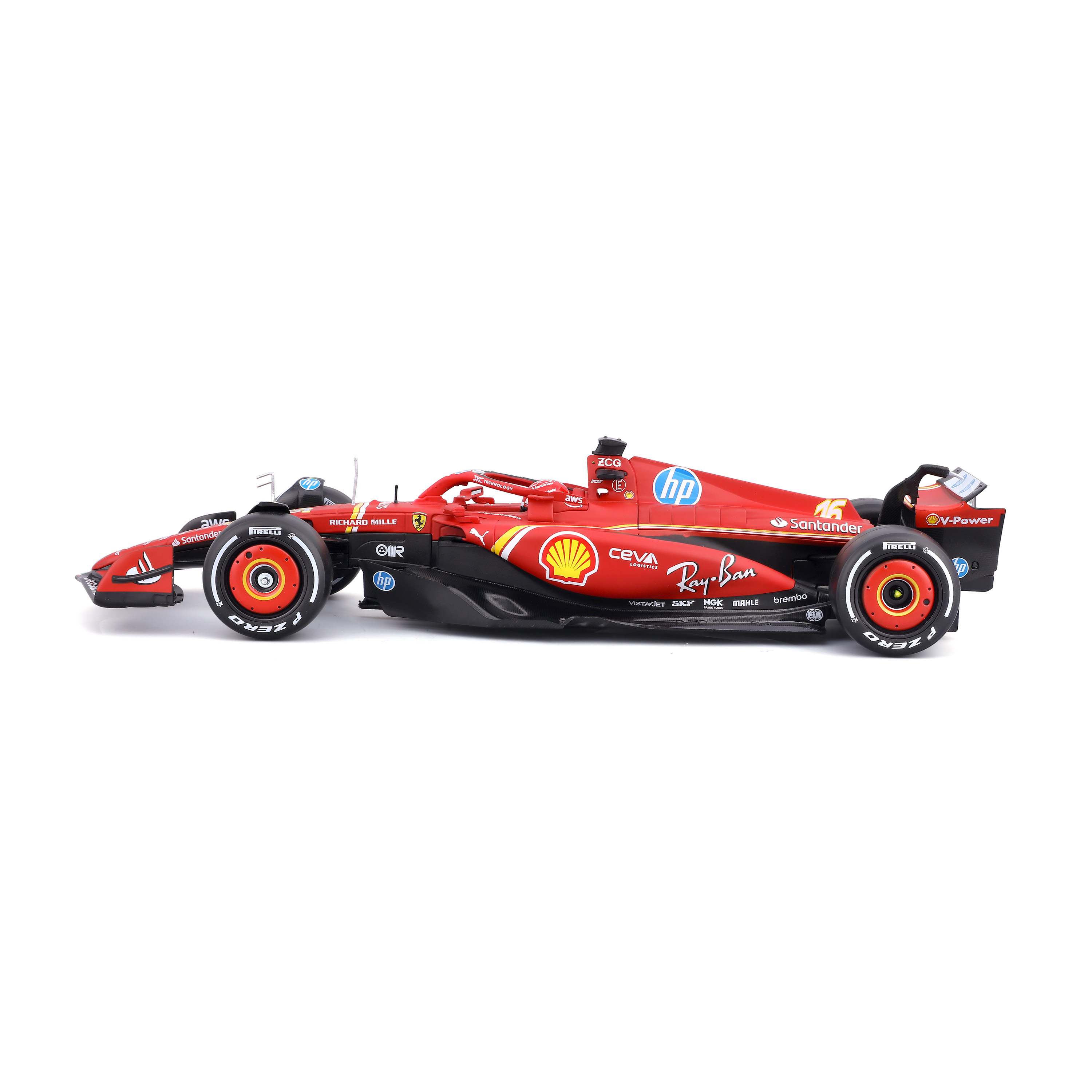 1:24 Ferrari F1 (with helmet) - SF-24 (2024) view 9