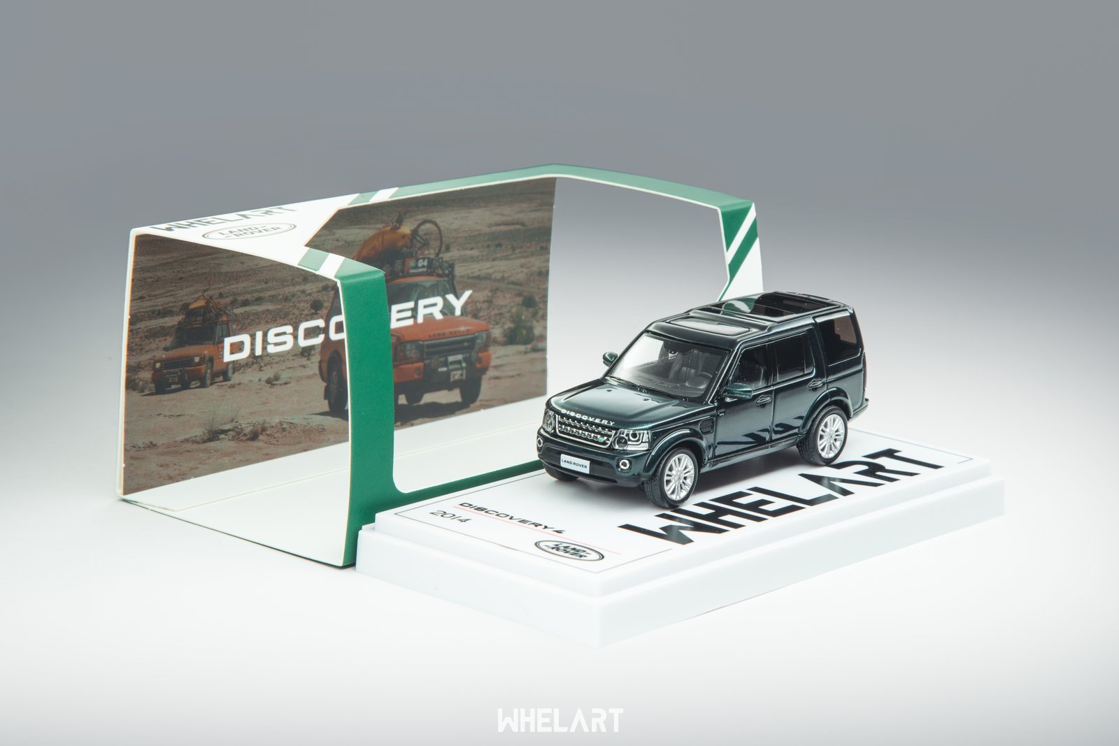 Land Rover Discovery 4 1:64 – Green საკოლექციო მოდელი ხედი 6